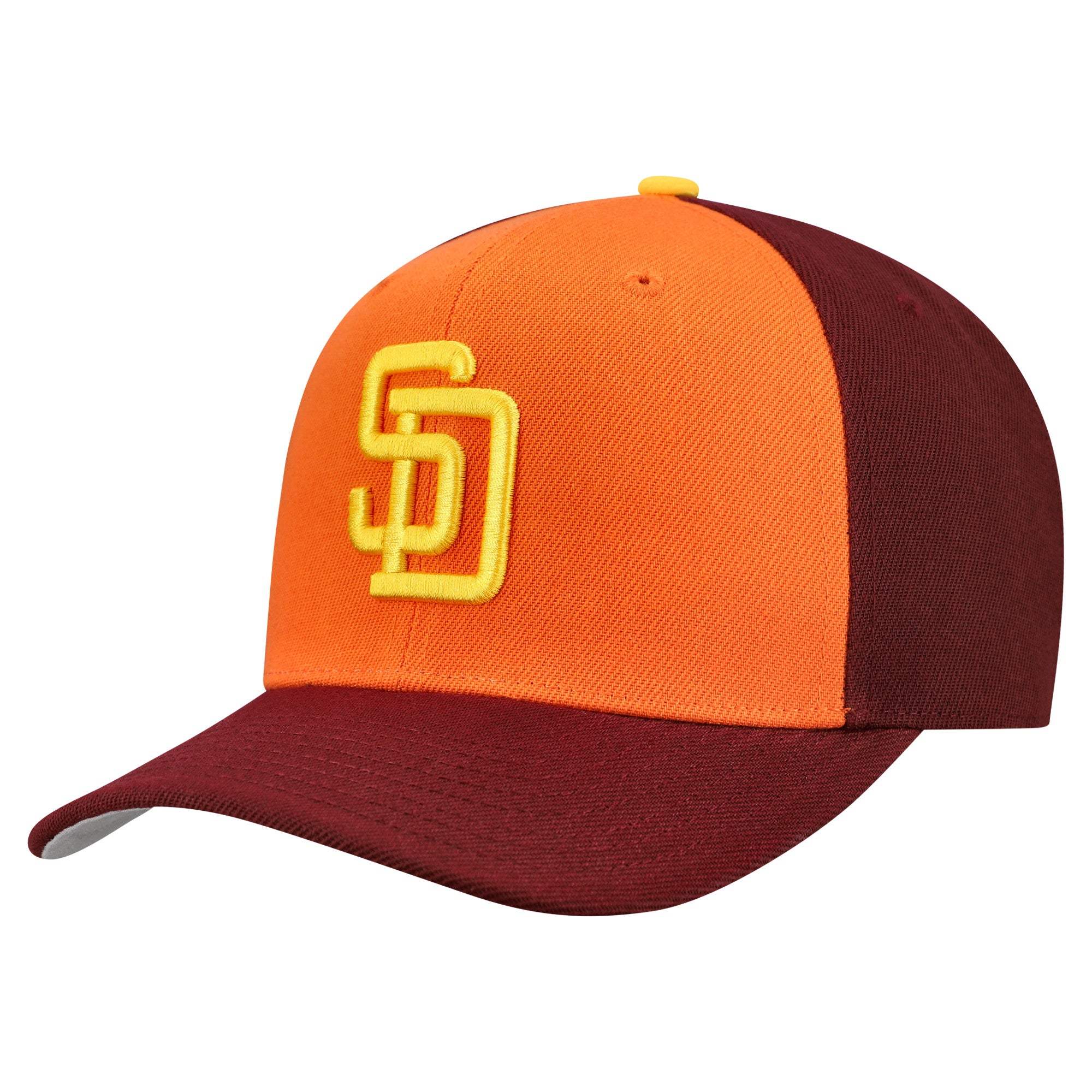 Unisex Mitchell & Ness  Brown San Diego Padres Basic Coop Pro Adjustable Hat