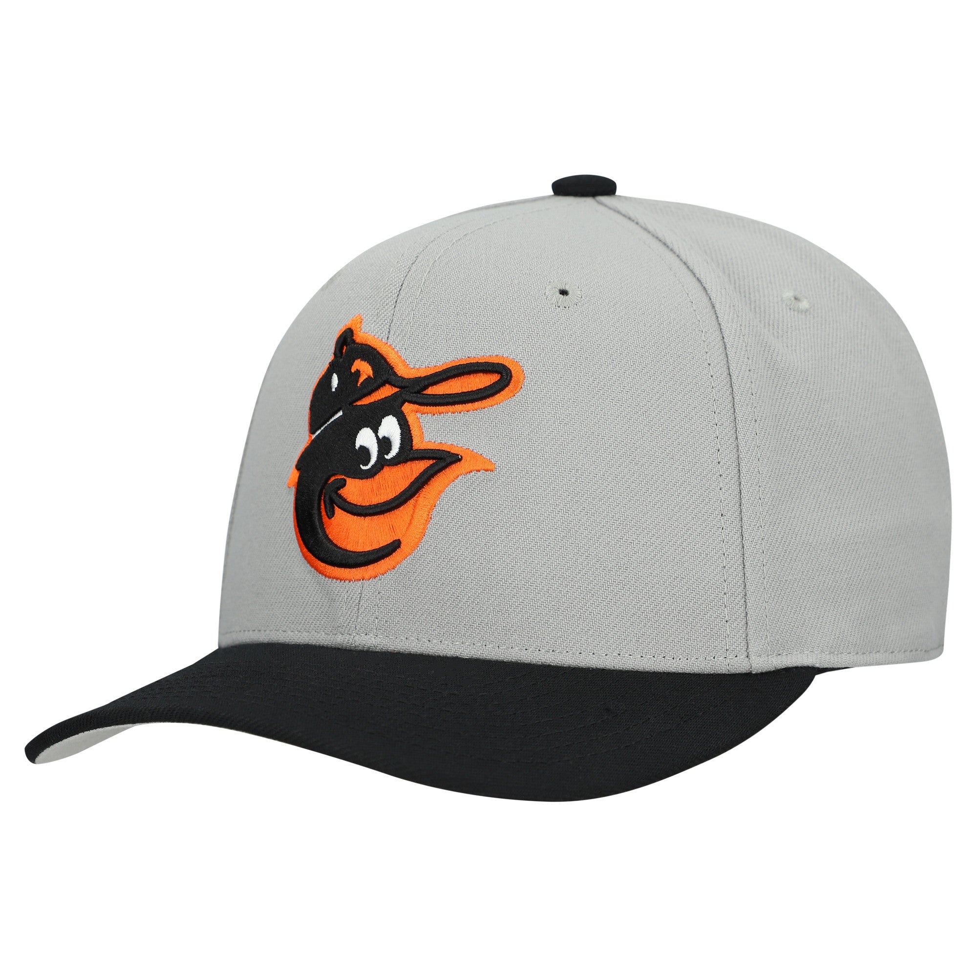 Unisex Mitchell & Ness  Gray Baltimore Orioles Basic Coop Pro Adjustable Hat