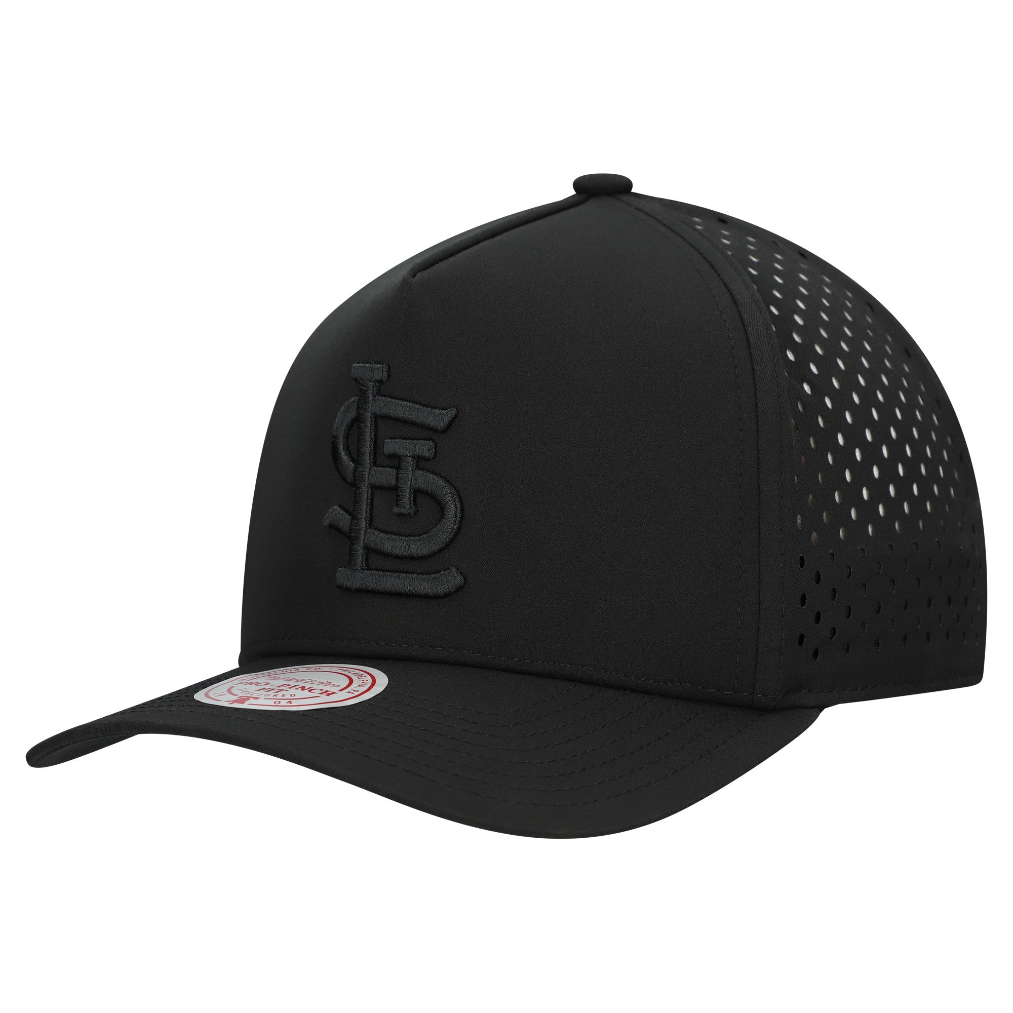 Men's Mitchell & Ness  Black St. Louis Cardinals Perfect Icon Pro Pinch Adjustable Hat