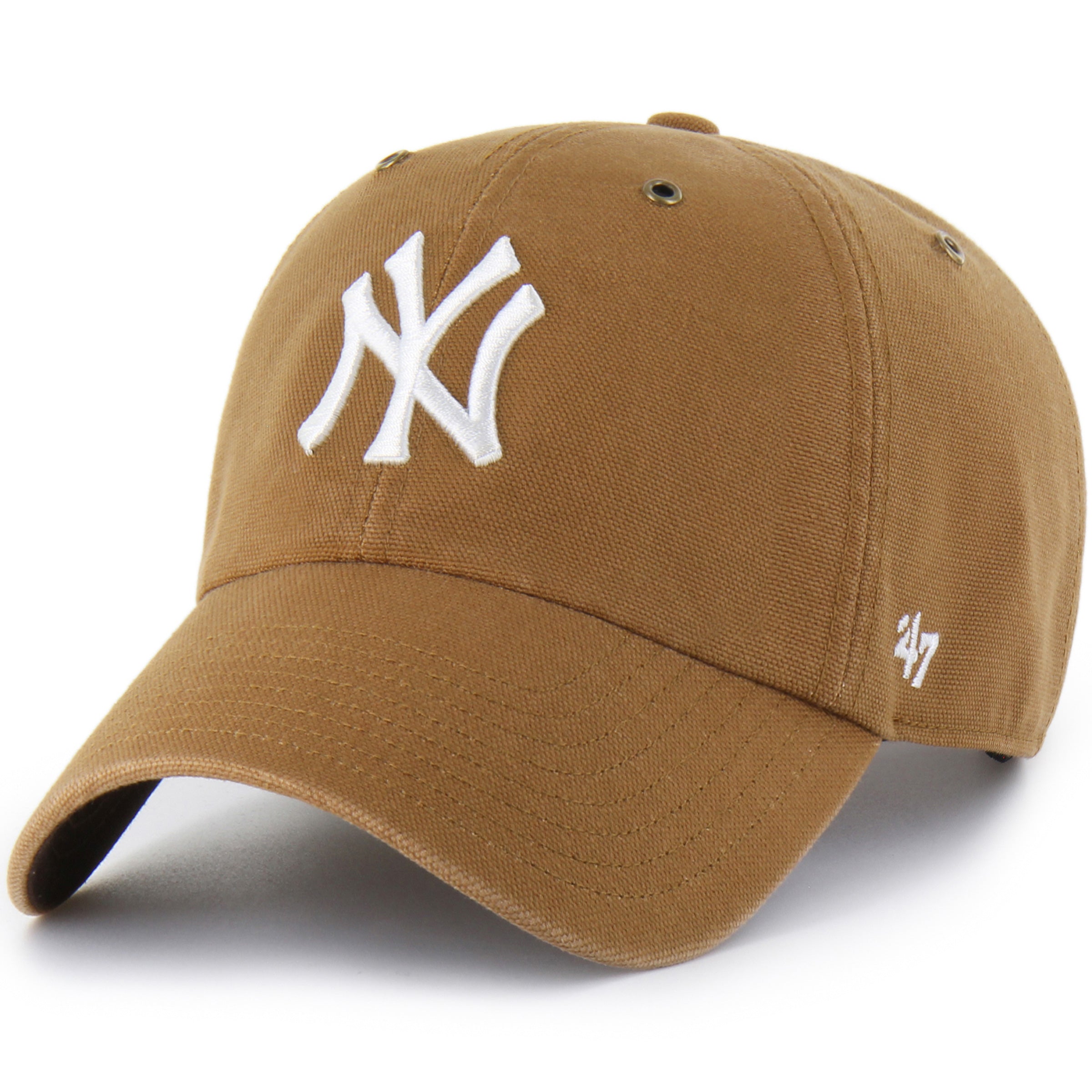 Men's Carhartt x '47  Brown New York Yankees Clean Up Adjustable Hat