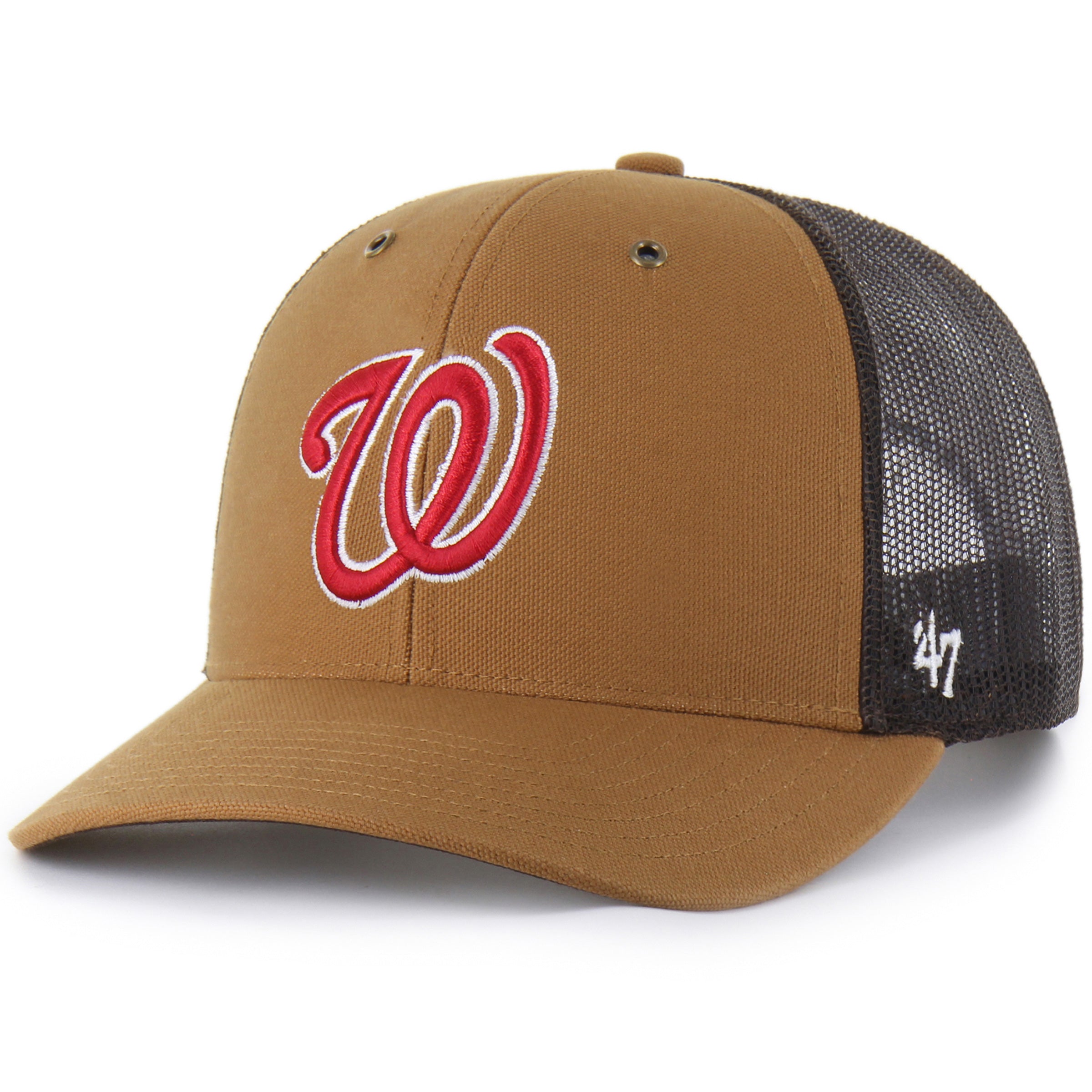 Men's Carhartt x '47  Brown Washington Nationals Trucker Adjustable Hat