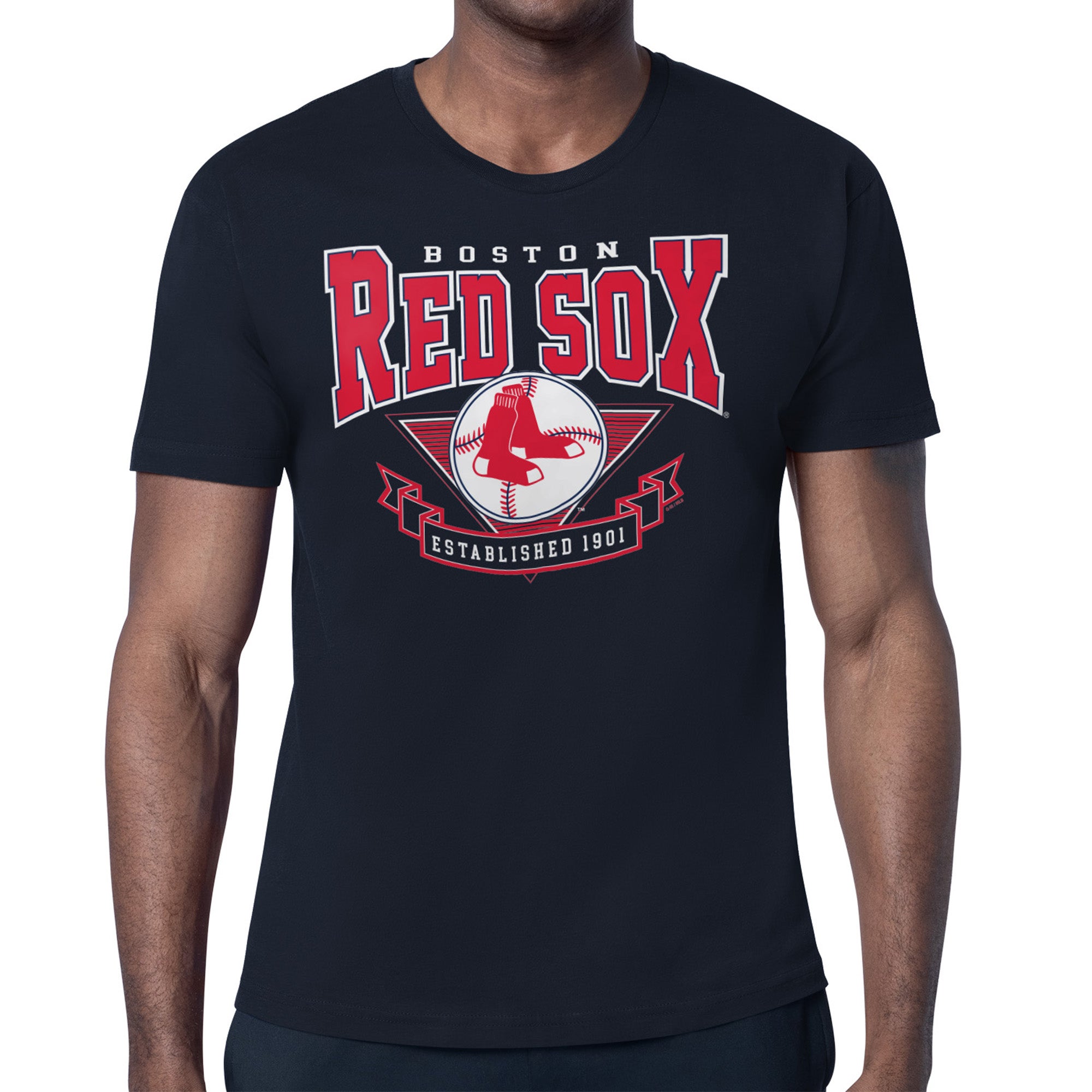 Men's Starter Navy Boston Red Sox ‘80s Inspired T-Shirt
