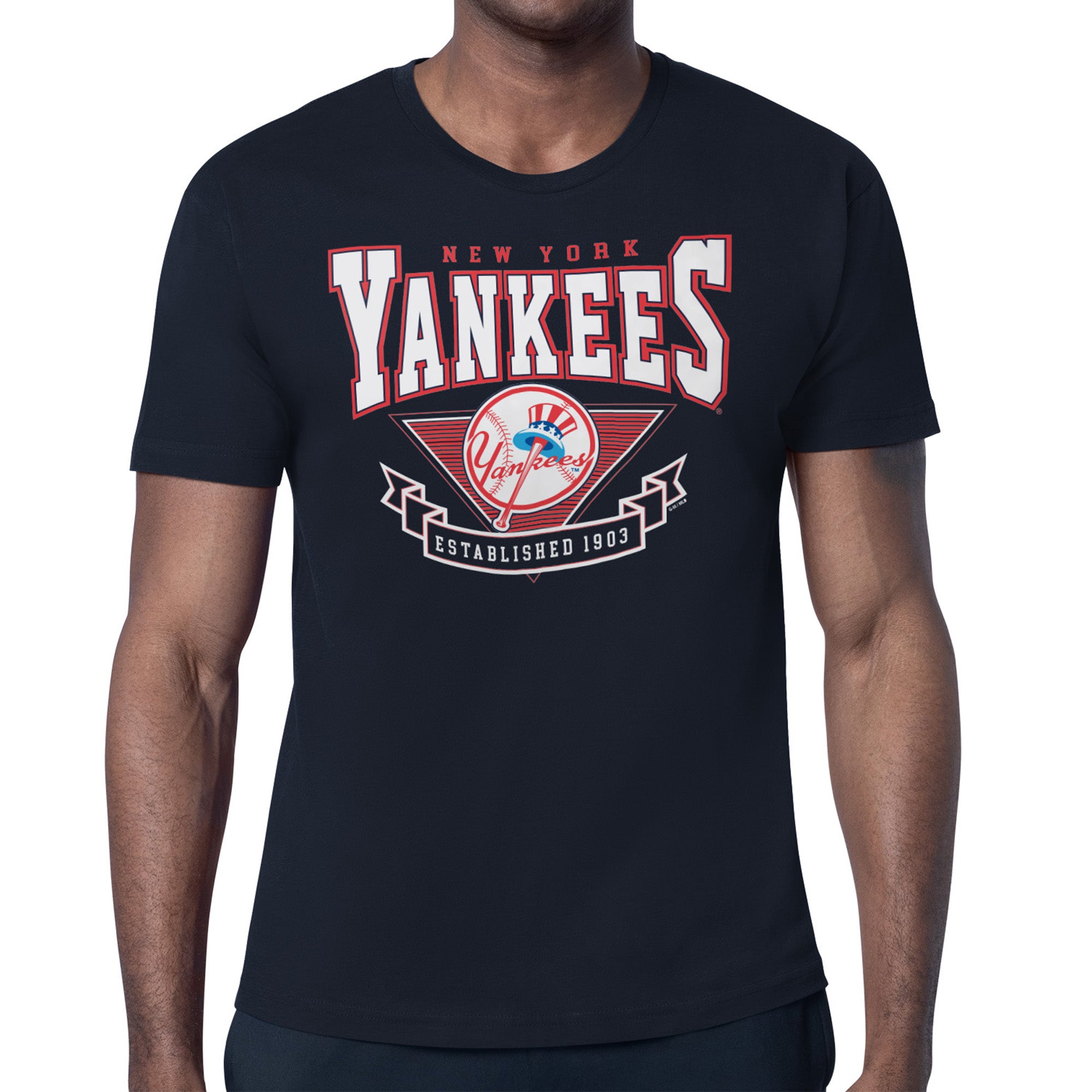 Men's Starter Navy New York Yankees ‘80s Inspired T-Shirt