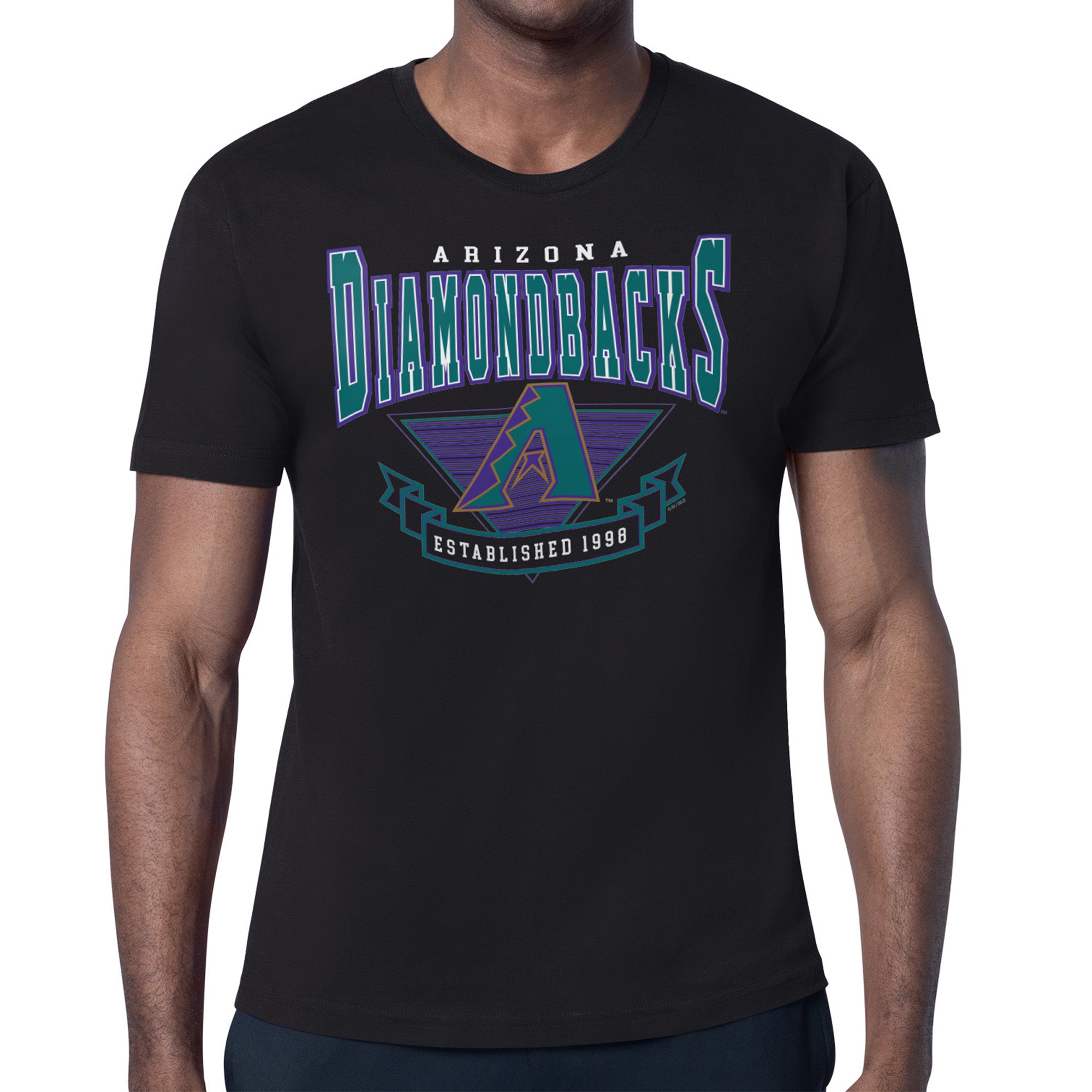 Men's Starter Black Arizona Diamondbacks ‘80s Inspired T-Shirt