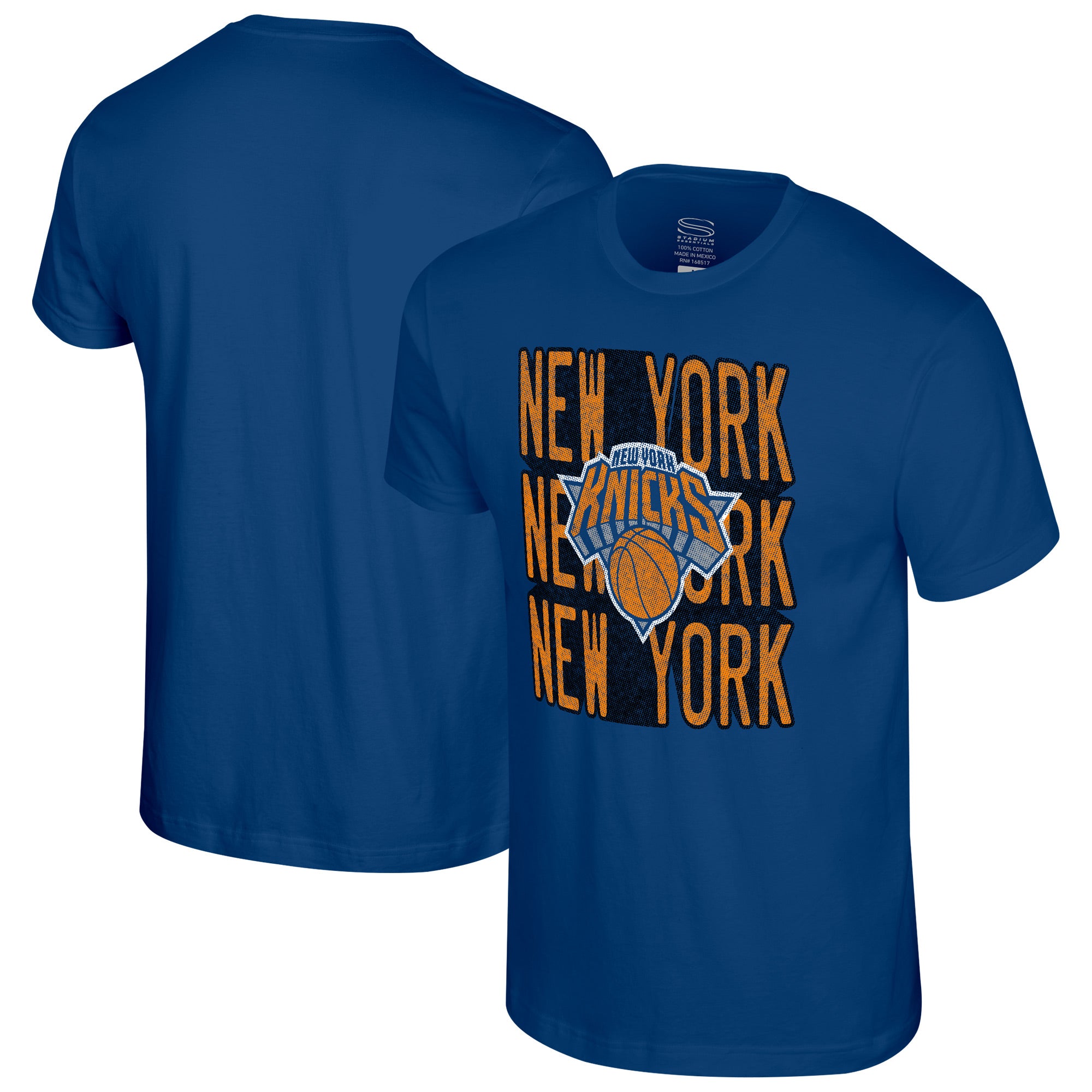 Unisex Stadium Essentials  Royal New York Knicks Step Up T-Shirt