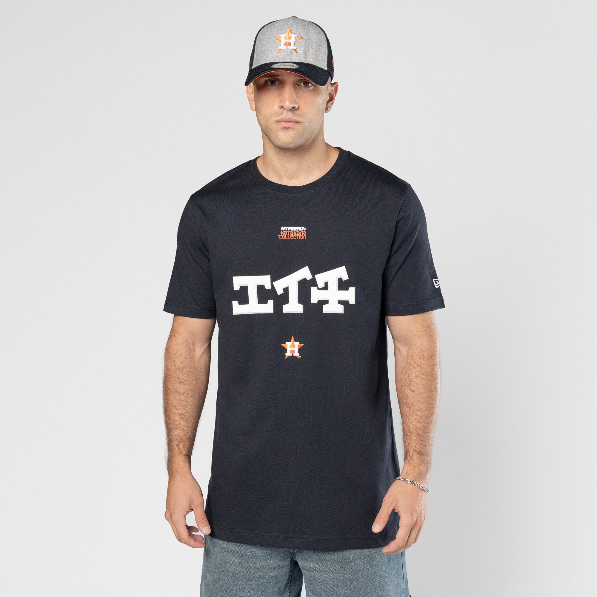 Men's New Era x Hyperfly Navy Houston Astros T-Shirt