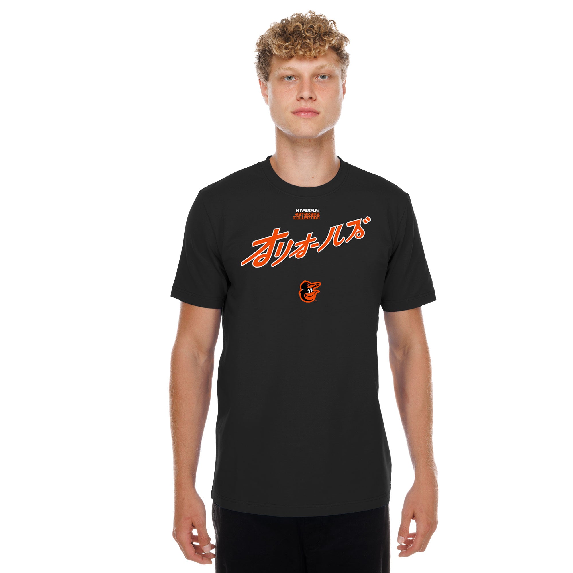 Men's New Era x Hyperfly Black Baltimore Orioles T-Shirt
