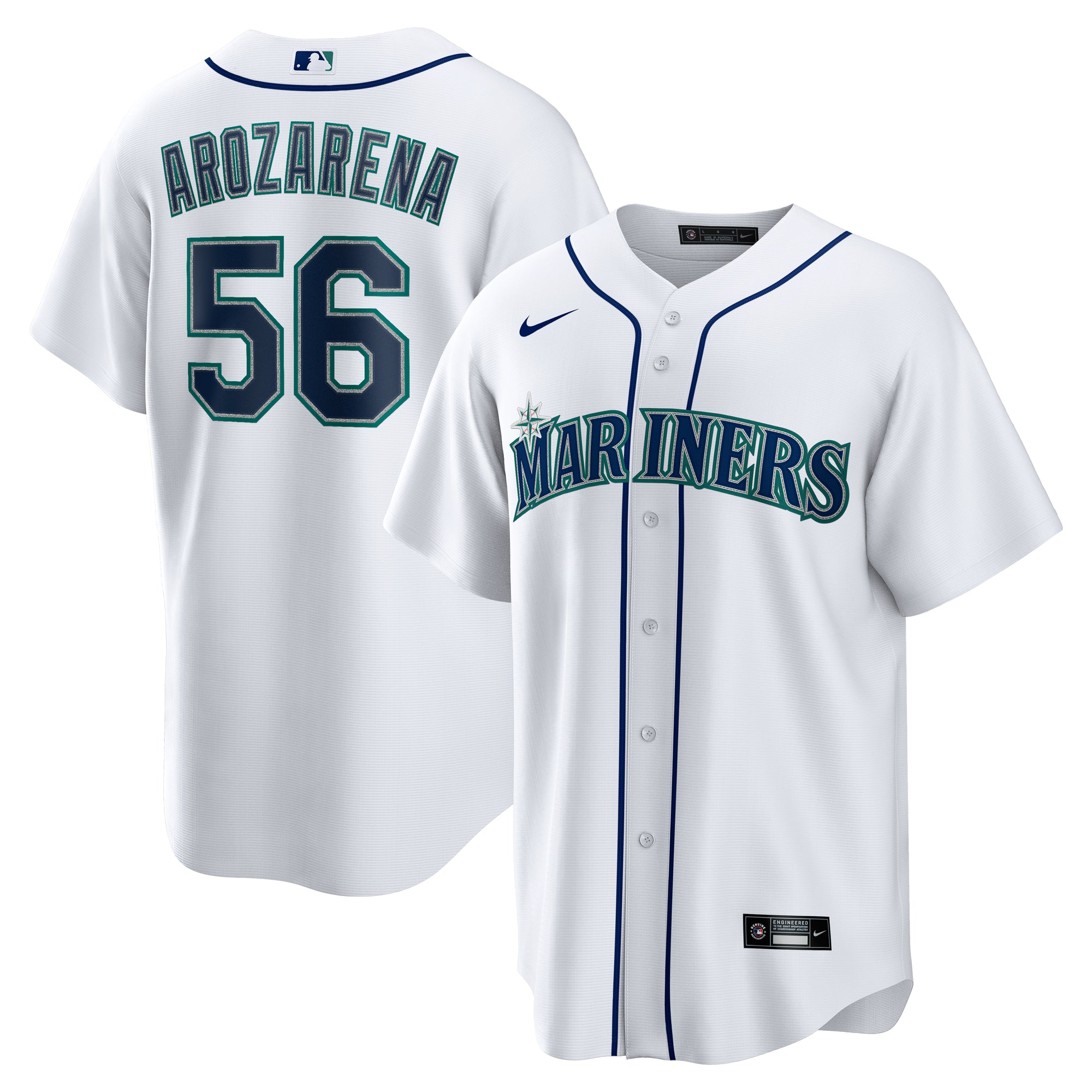 Men's Nike Randy Arozarena White Seattle Mariners Home Replica Jersey