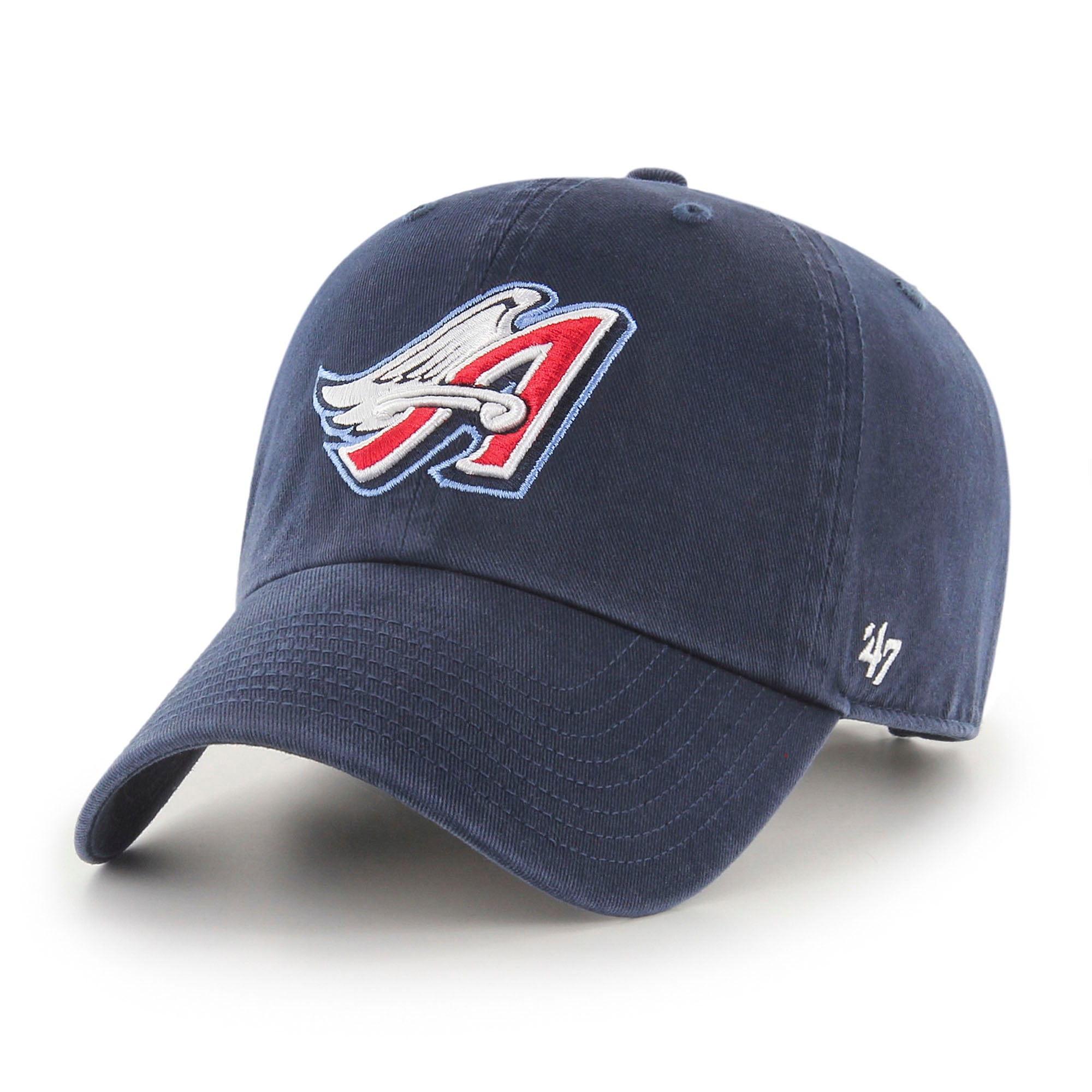 Men's '47 Navy California Angels Cooperstown Collection Clean Up Adjustable Hat