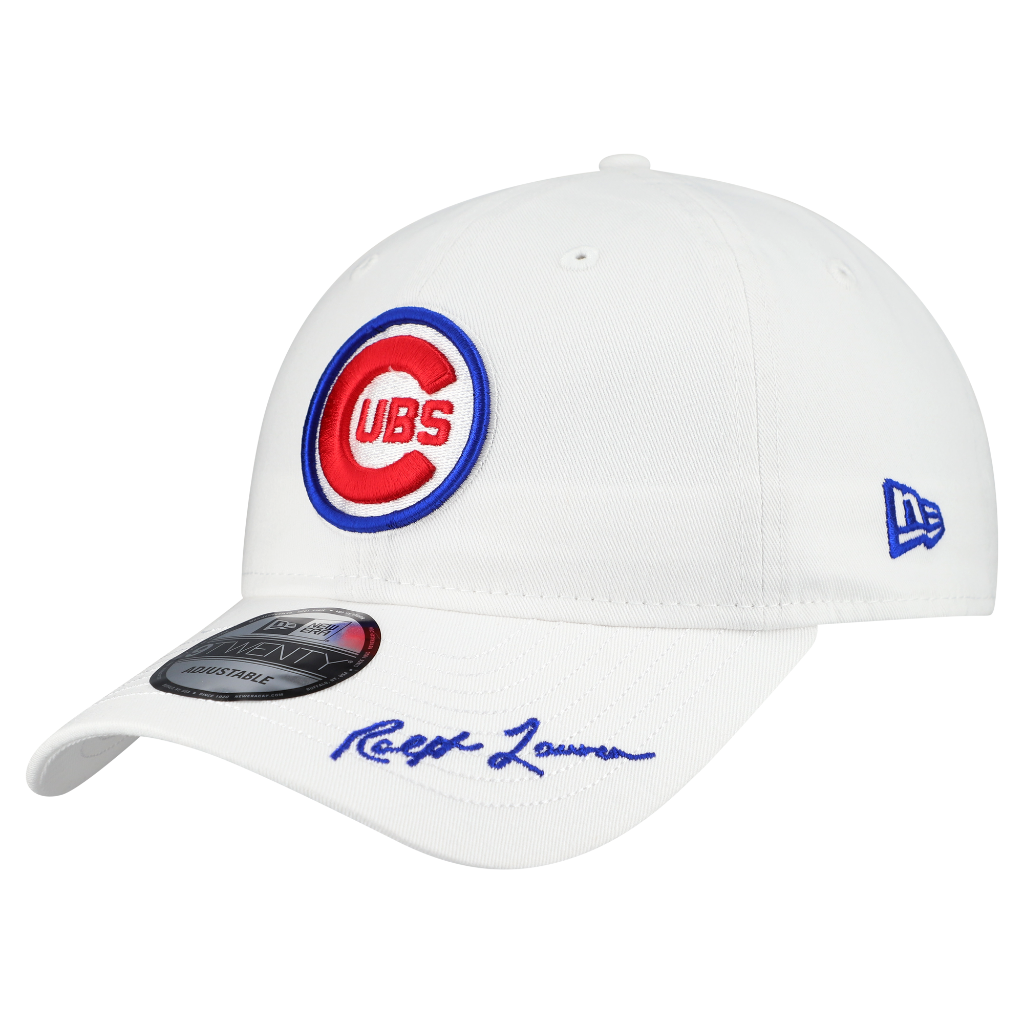 Men's New Era Ralph Lauren x MLB  White Chicago Cubs 9TWENTY Adjustable Hat