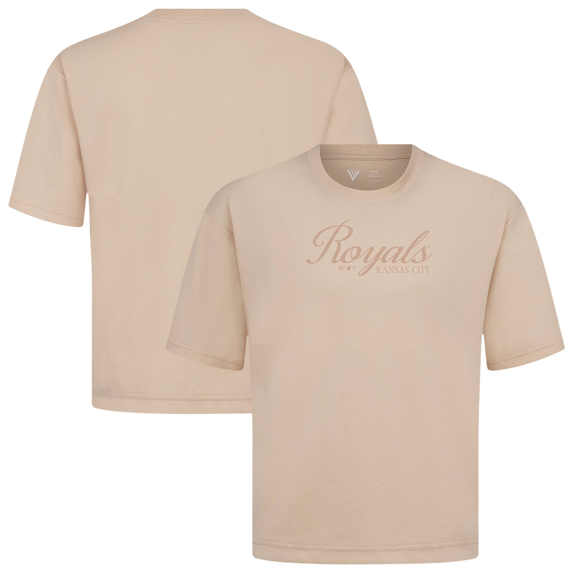 Men's Levelwear Khaki Kansas City Royals Ethereal Oversized Luxe Signature Knit T-Shirt