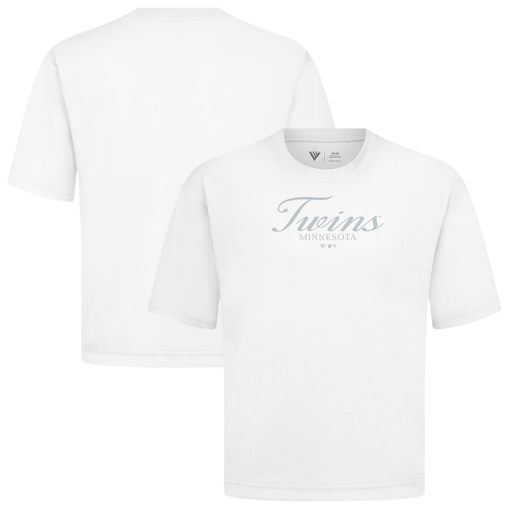 Men's Levelwear White Minnesota Twins Ethereal Oversized Luxe Signature Knit T-Shirt