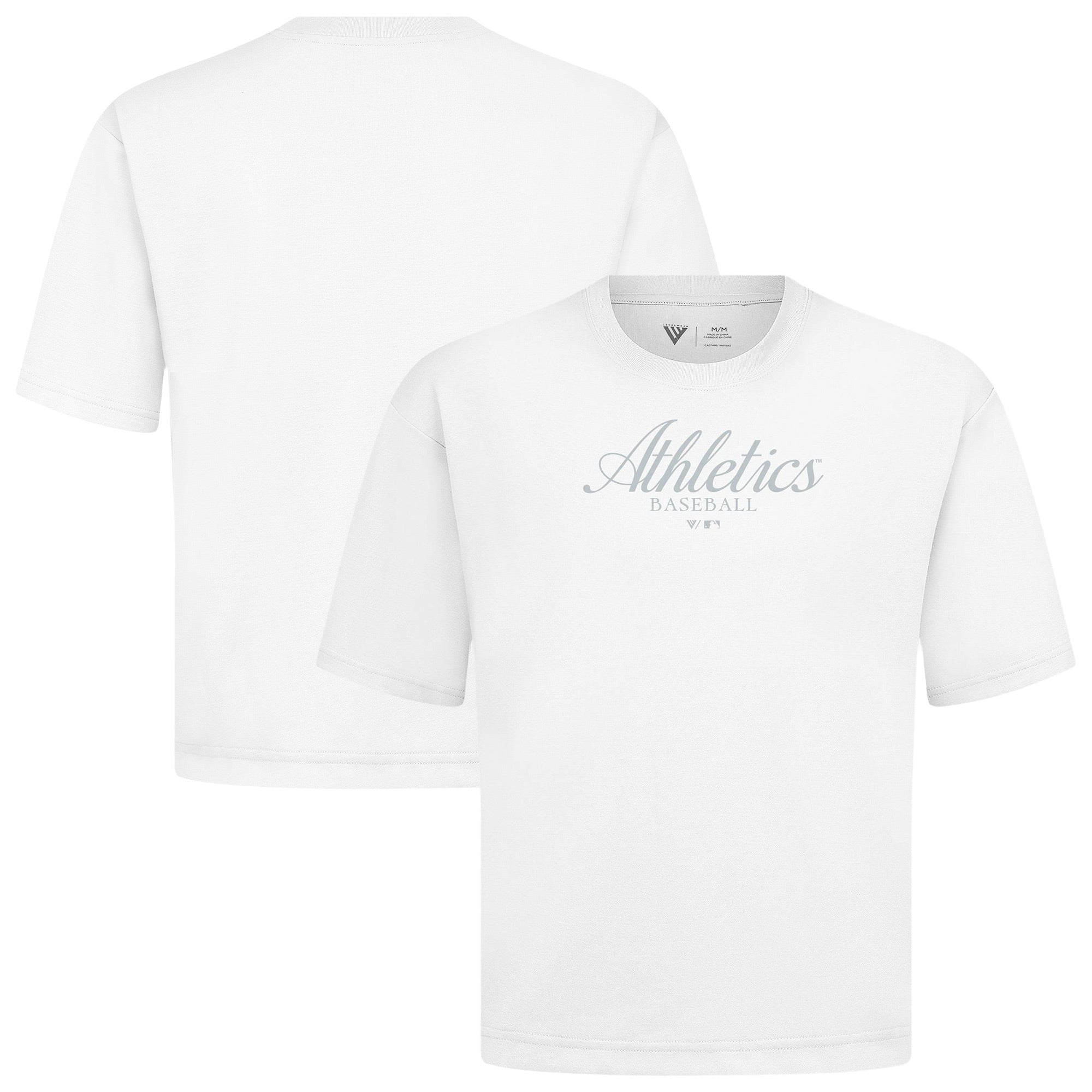 Men's Levelwear White Athletics Ethereal Oversized Luxe Signature Knit T-Shirt