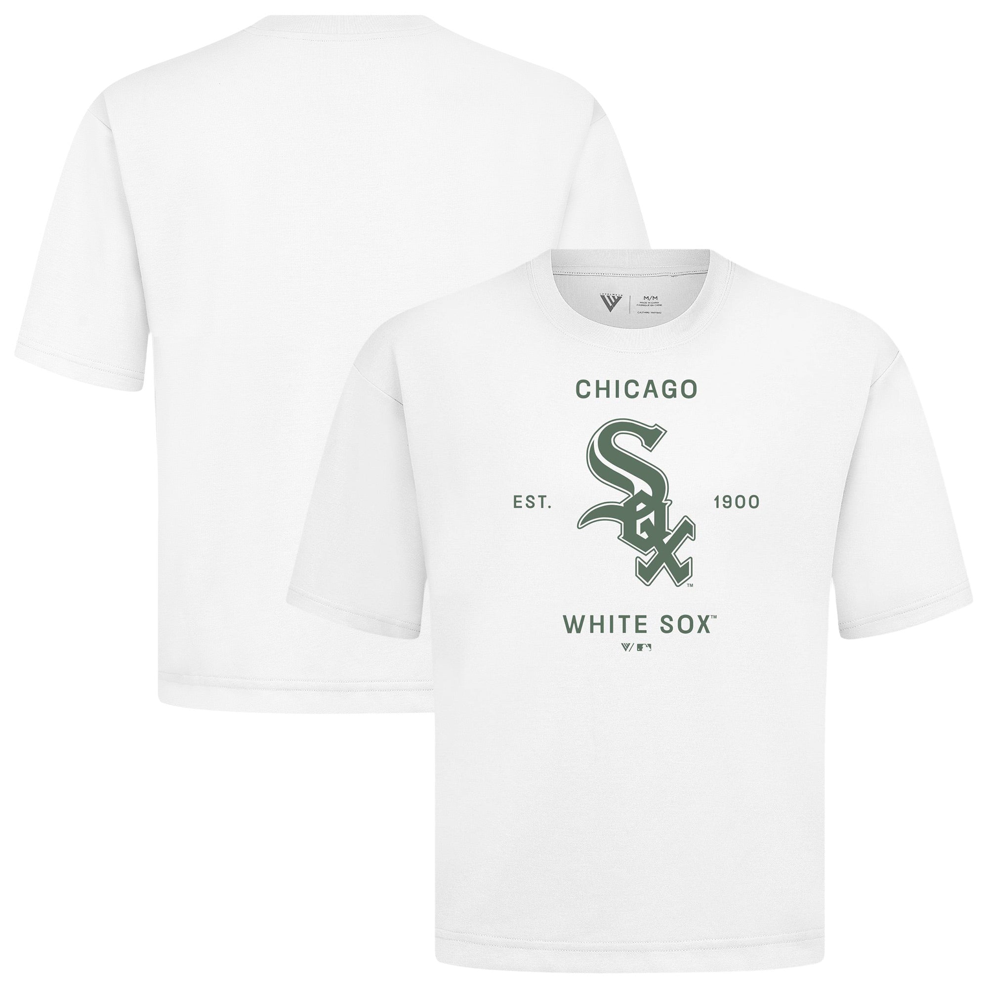 Men's Levelwear White Chicago White Sox Crossway Oversized Luxe Signature Knit T-Shirt