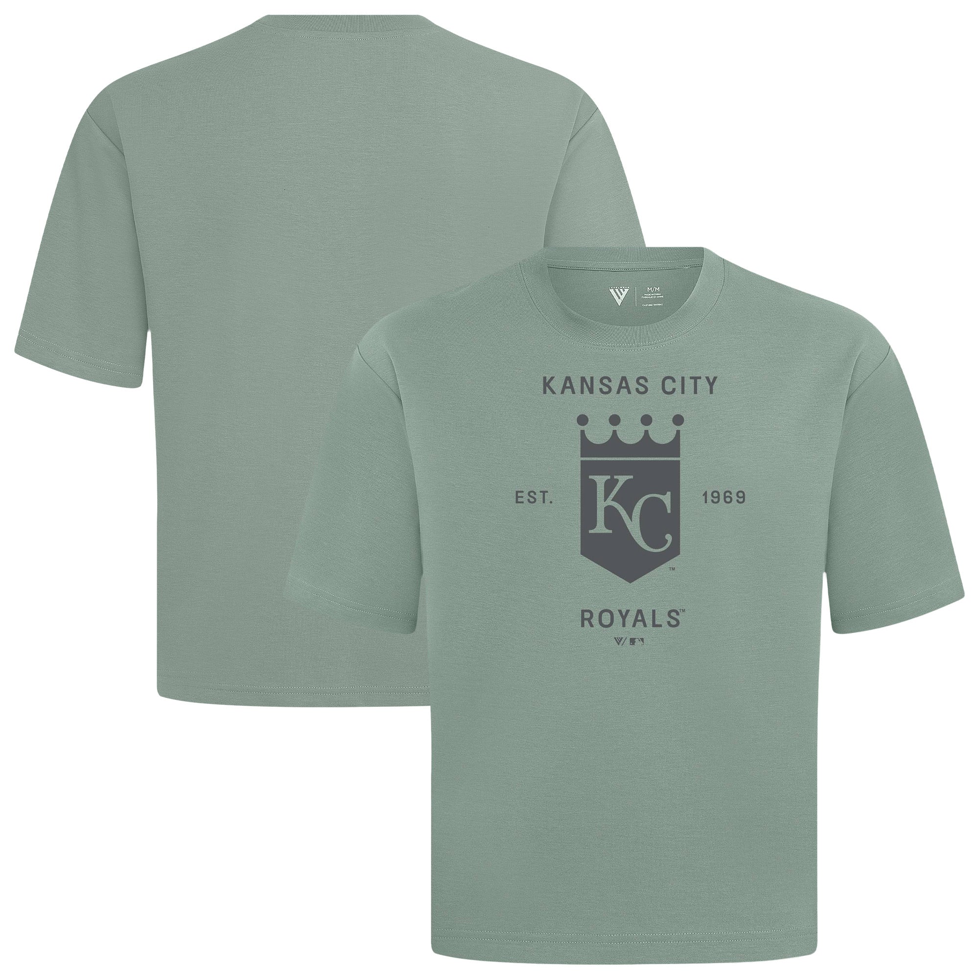 Men's Levelwear Green Kansas City Royals Crossway Oversized Luxe Signature Knit T-Shirt