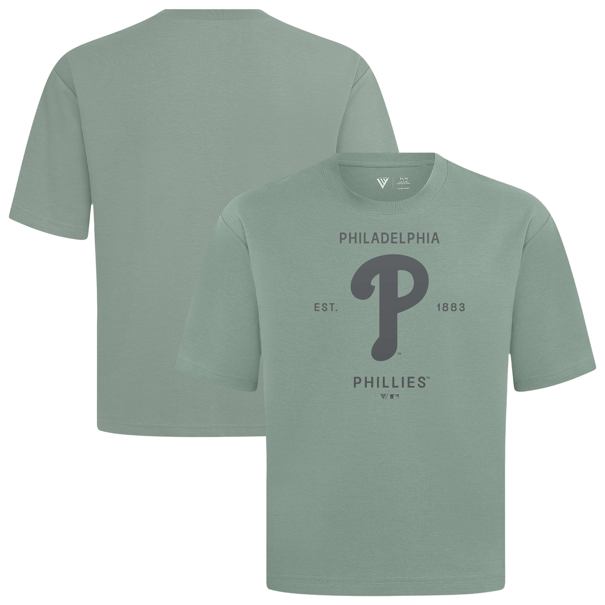 Men's Levelwear Green Philadelphia Phillies Crossway Oversized Luxe Signature Knit T-Shirt