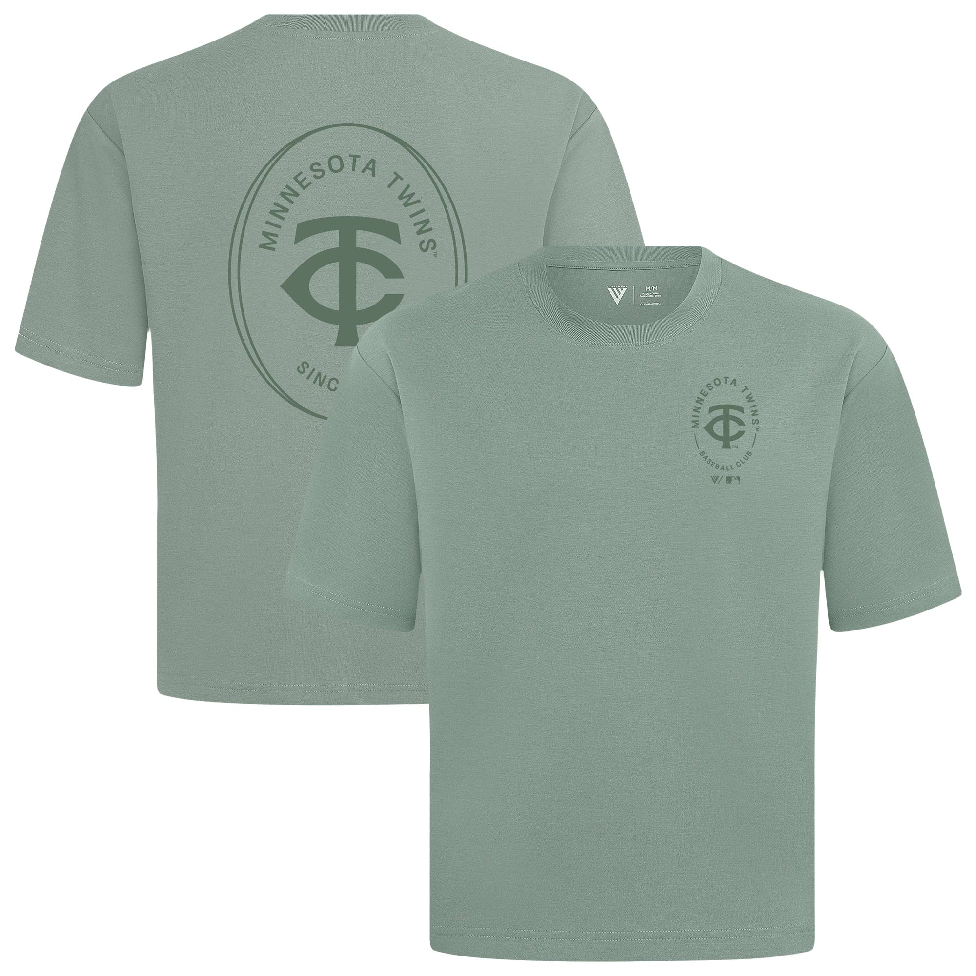 Men's Levelwear Green Minnesota Twins Register Oversized Luxe Signature Knit T-Shirt