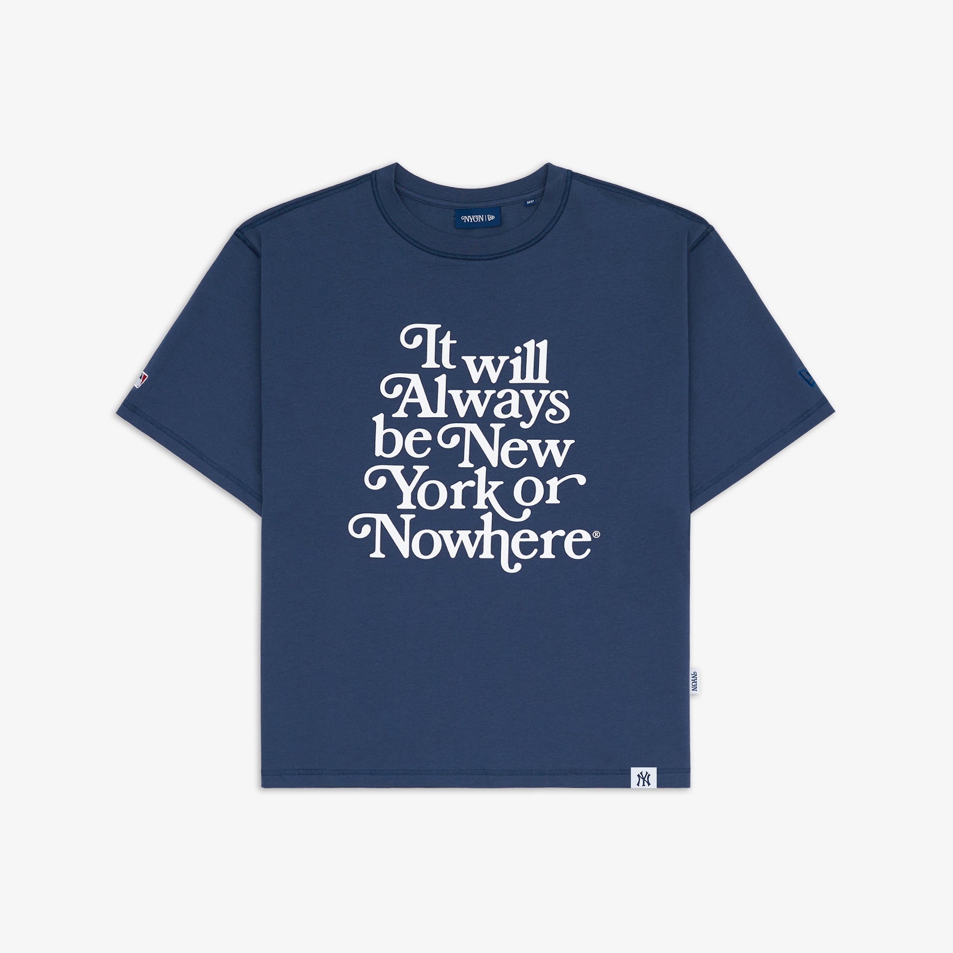 Men's New York or Nowhere x New Era Navy New York Yankees Relaxed Motto T-Shirt