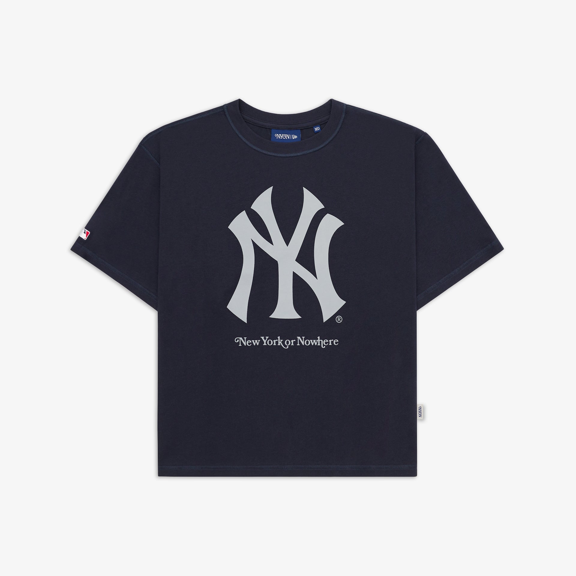 Men's New York or Nowhere x New Era Black New York Yankees Relaxed Logo T-Shirt