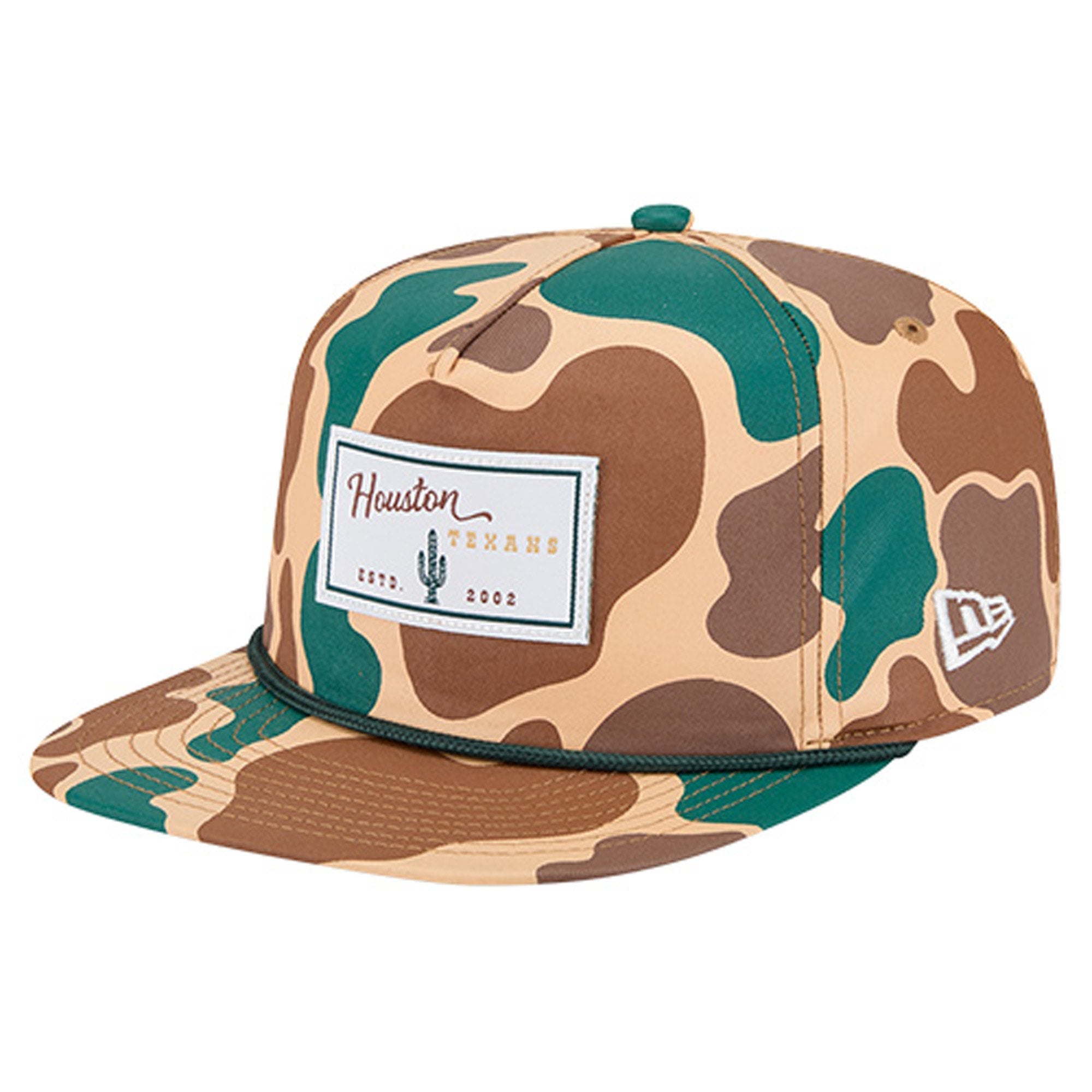 Men's New Era  Camo Houston Texans Duck Rope 19TWENTY Snapback Hat