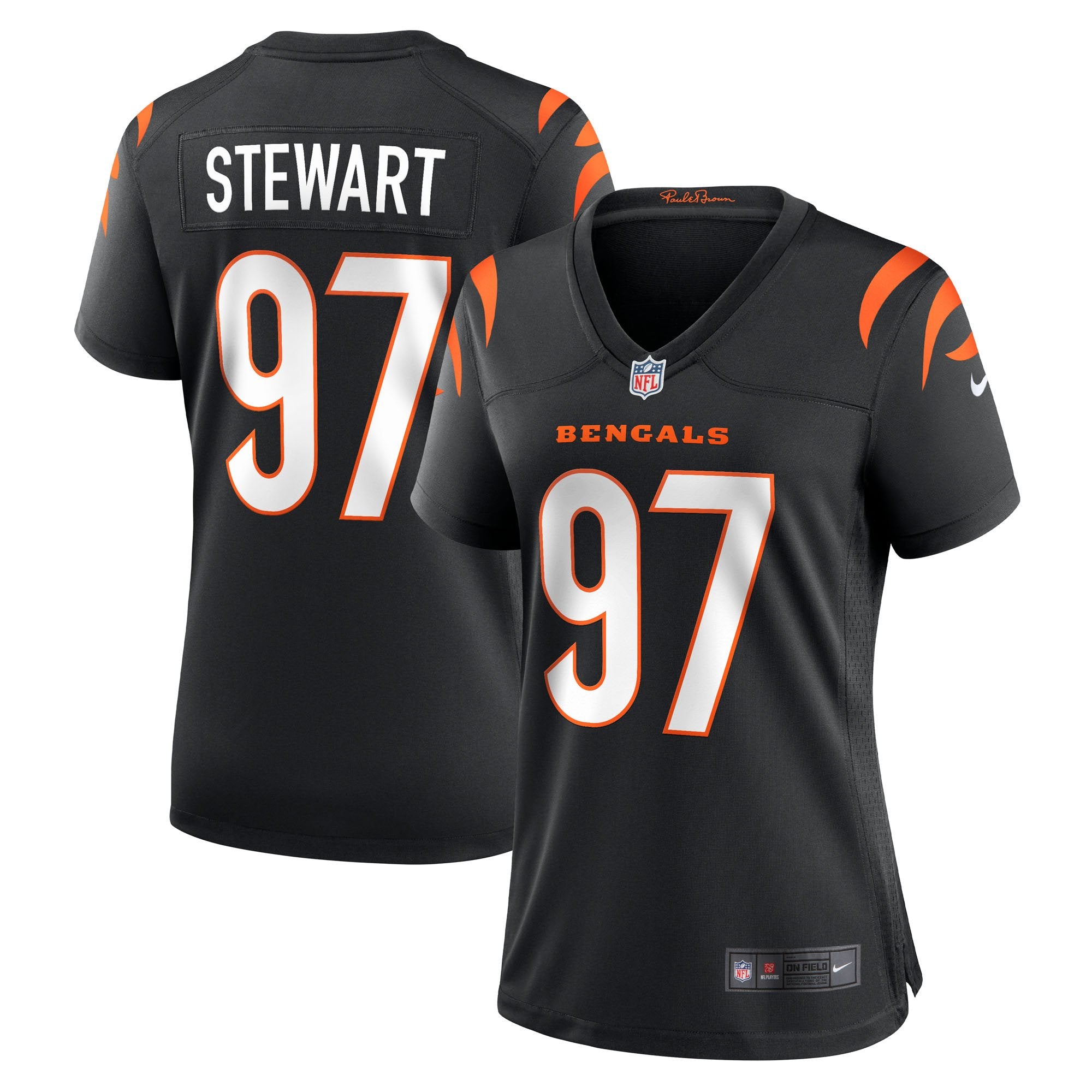 Women's Nike Shemar Stewart  Black Cincinnati Bengals Team Game Jersey