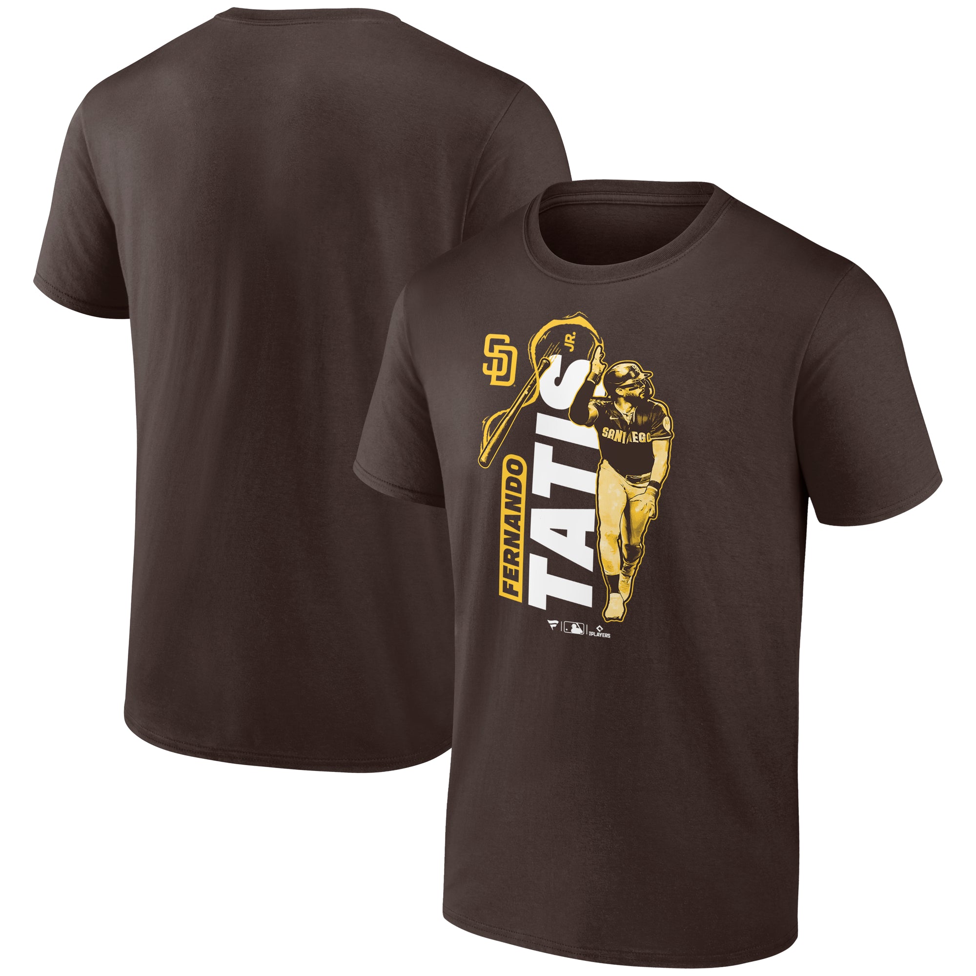 Men's Fernando Tatis Jr. Brown San Diego Padres Electric Moments T-Shirt