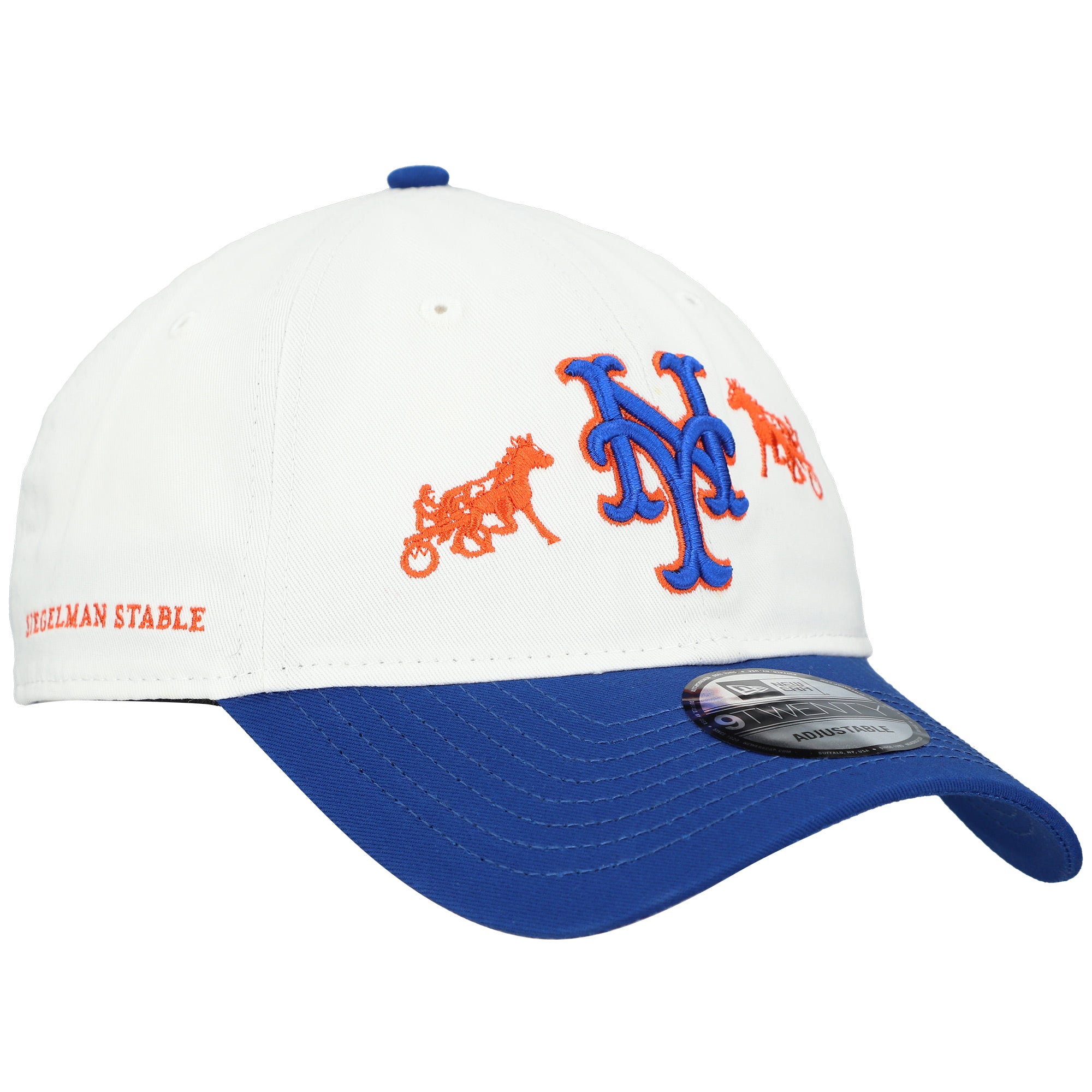 Men's New Era White/Royal Siegelman Stable x New York Mets 9TWENTY Adjustable Hat