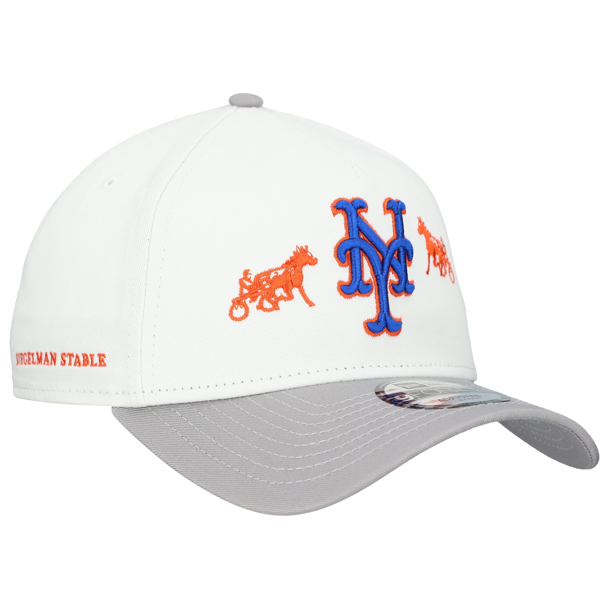 Men's New Era White/Gray Siegelman Stable x New York Mets 9FORTY A-Frame Snapback Hat