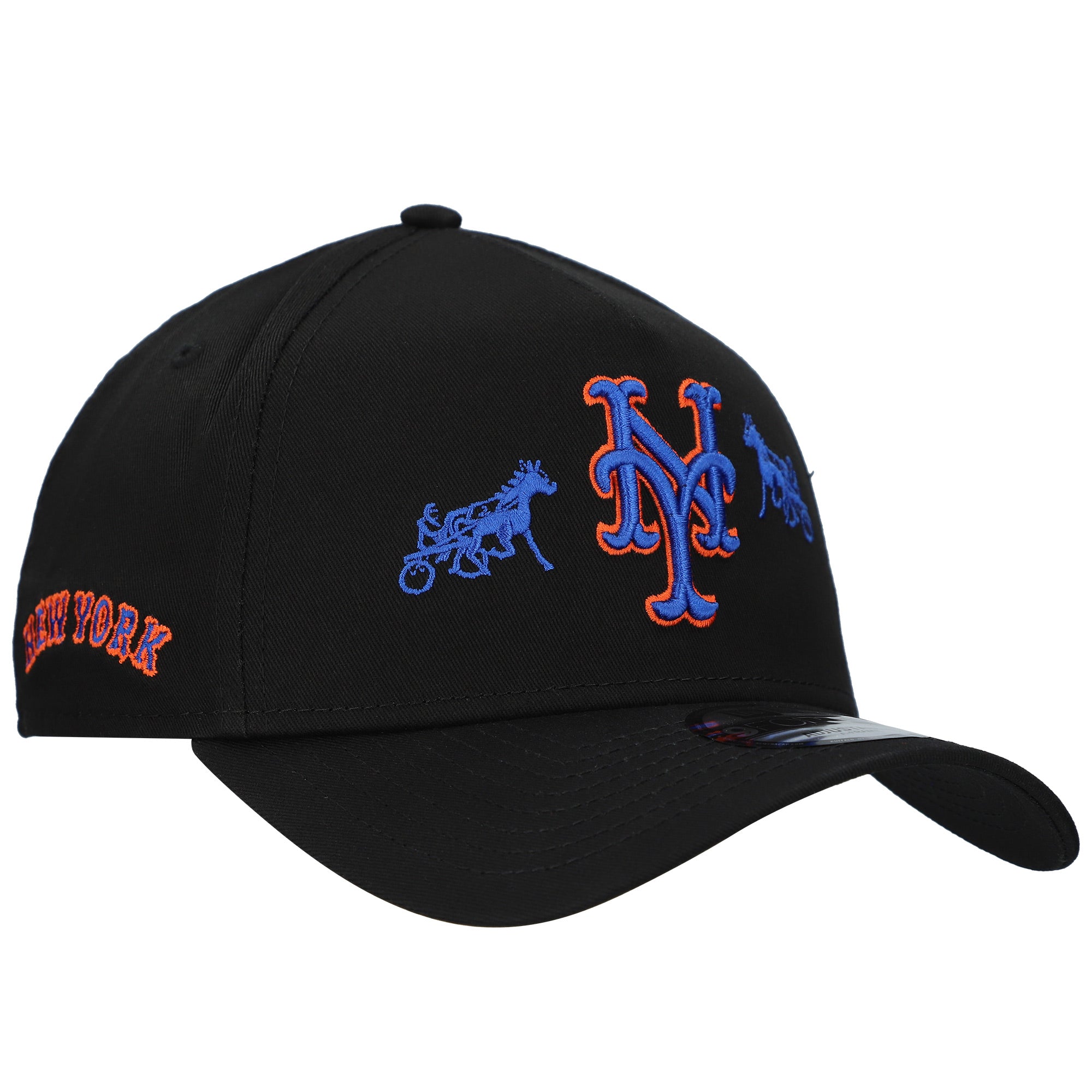 Men's New Era Black Siegelman Stable x New York Mets 9FORTY A-Frame Snapback Hat