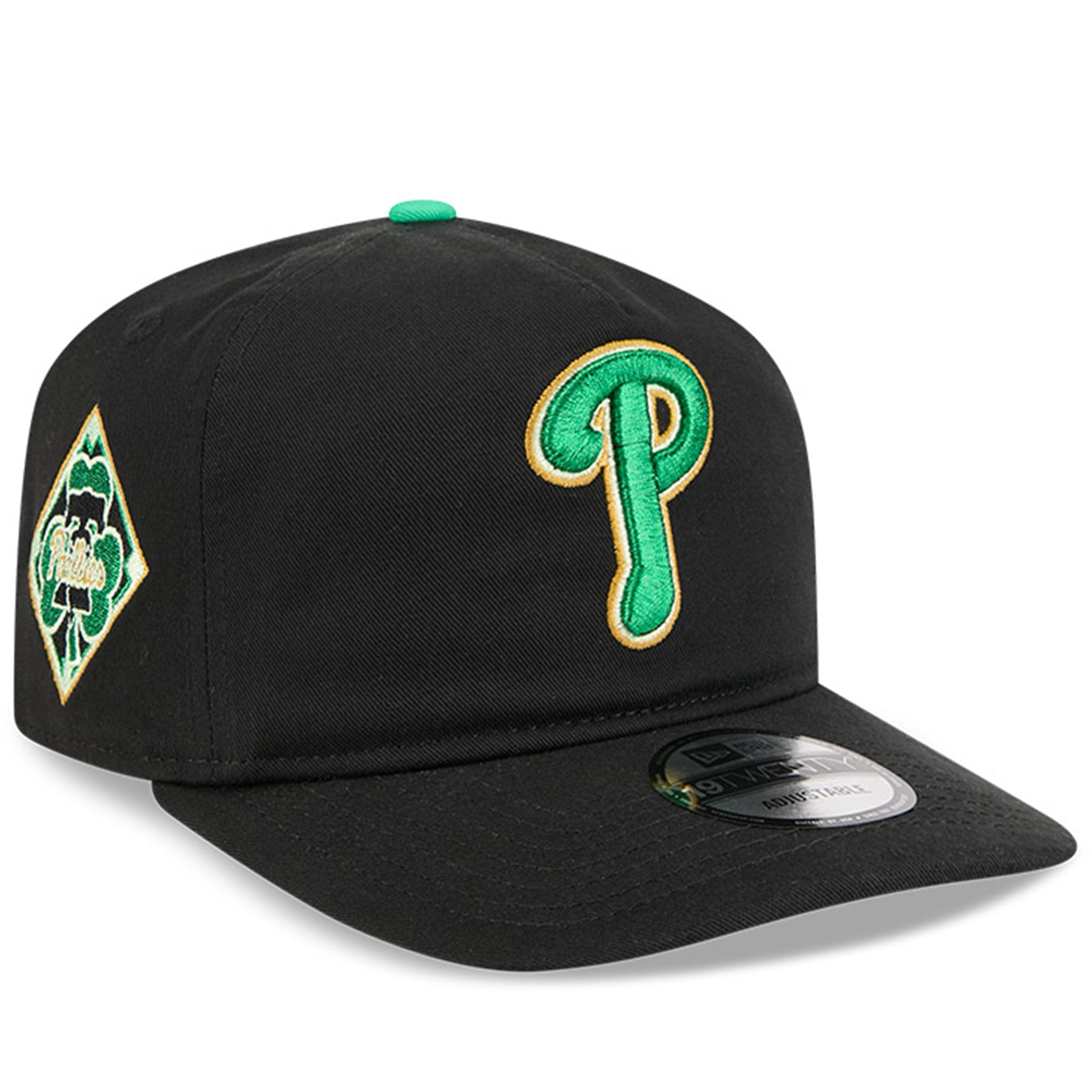 Men's New Era  Black Philadelphia Phillies 2026 St. Patrick's Day 19TWENTY Adjustable Hat