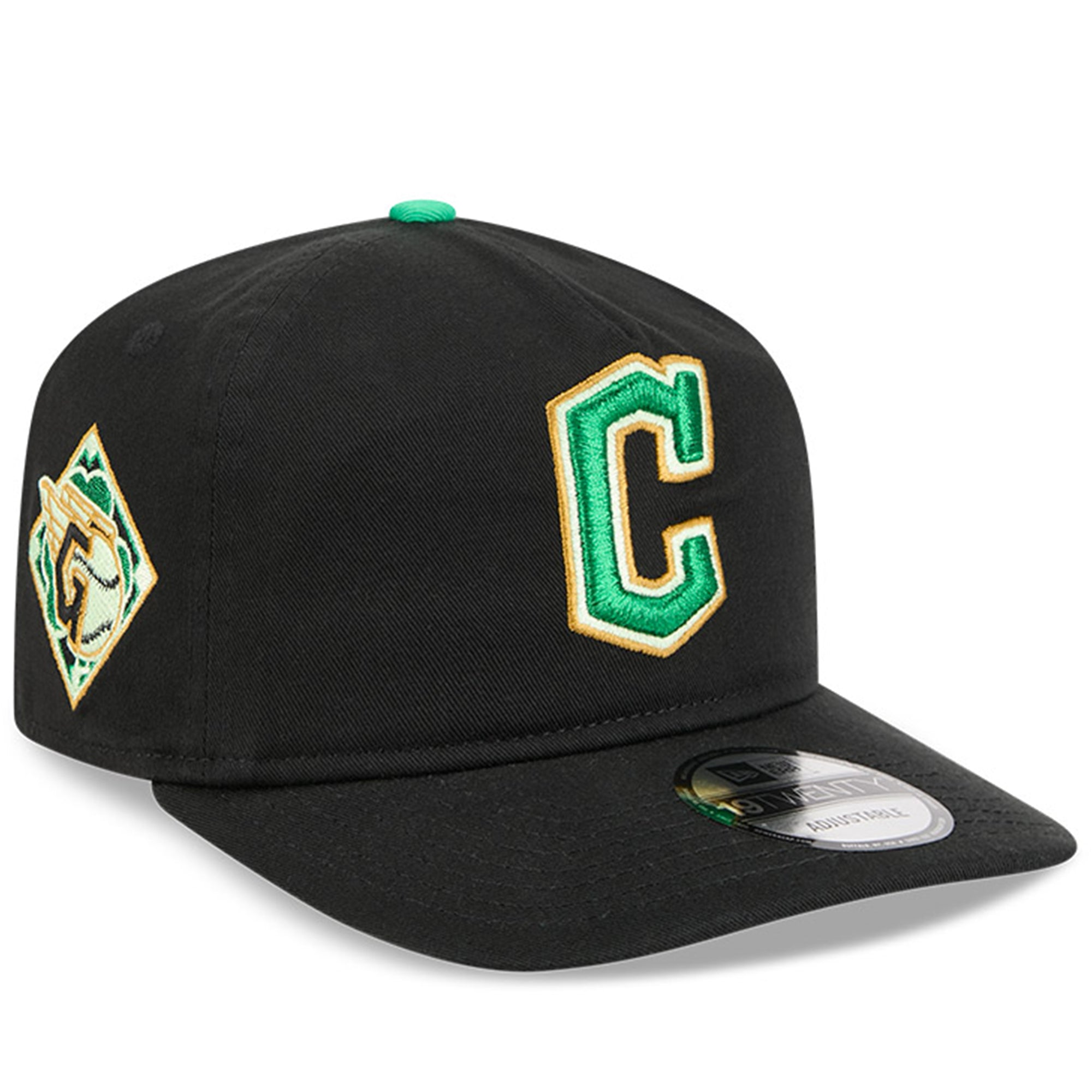Men's New Era  Black Cleveland Guardians 2026 St. Patrick's Day 19TWENTY Adjustable Hat