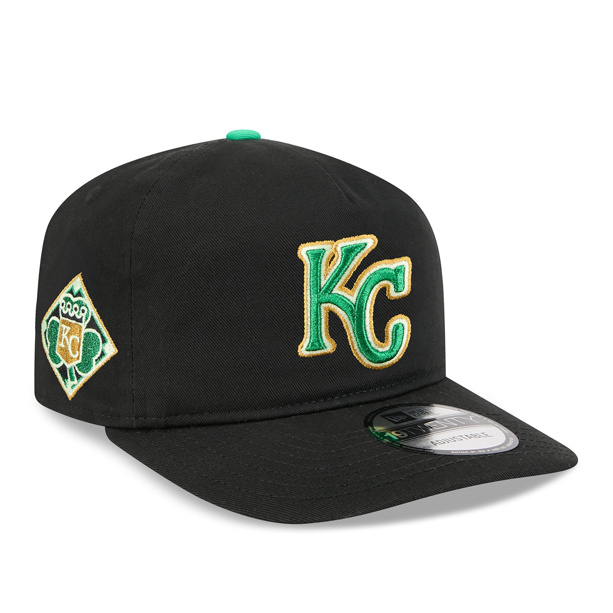 Men's New Era  Black Kansas City Royals 2026 St. Patrick's Day 19TWENTY Adjustable Hat