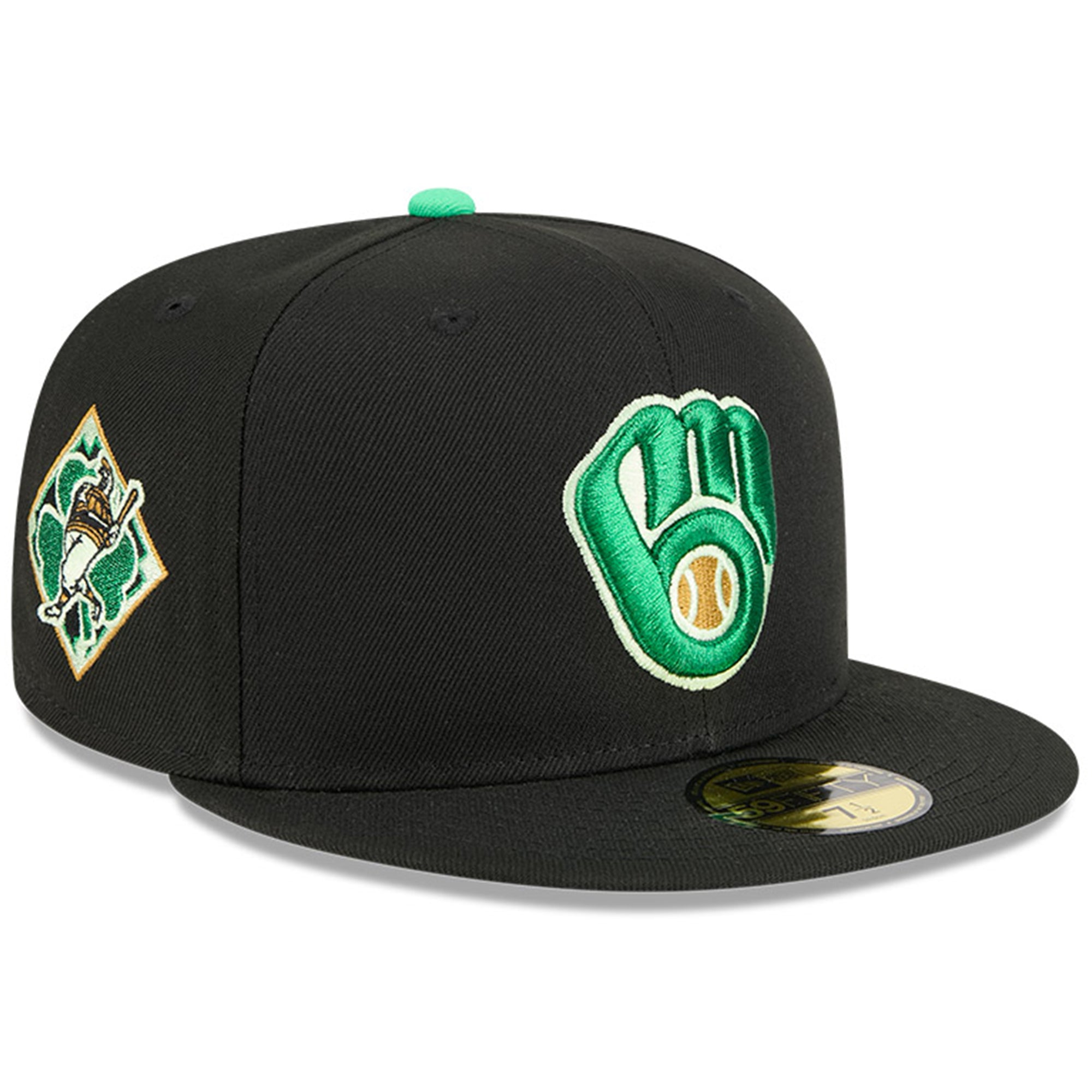 Men's New Era  Black Milwaukee Brewers 2026 St. Patrick's Day 59FIFTY Fitted Hat