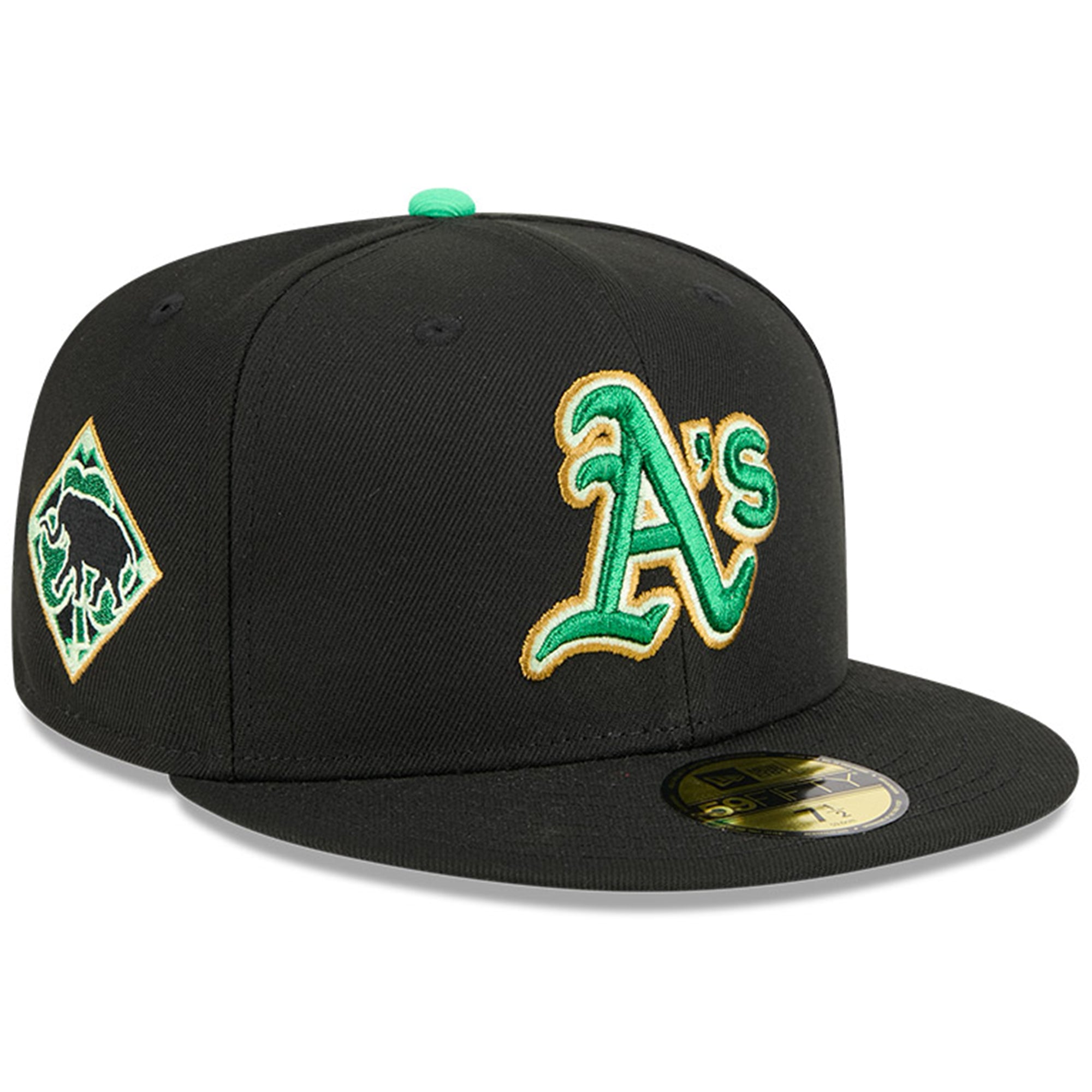 Men's New Era  Black Athletics 2026 St. Patrick's Day 59FIFTY Fitted Hat