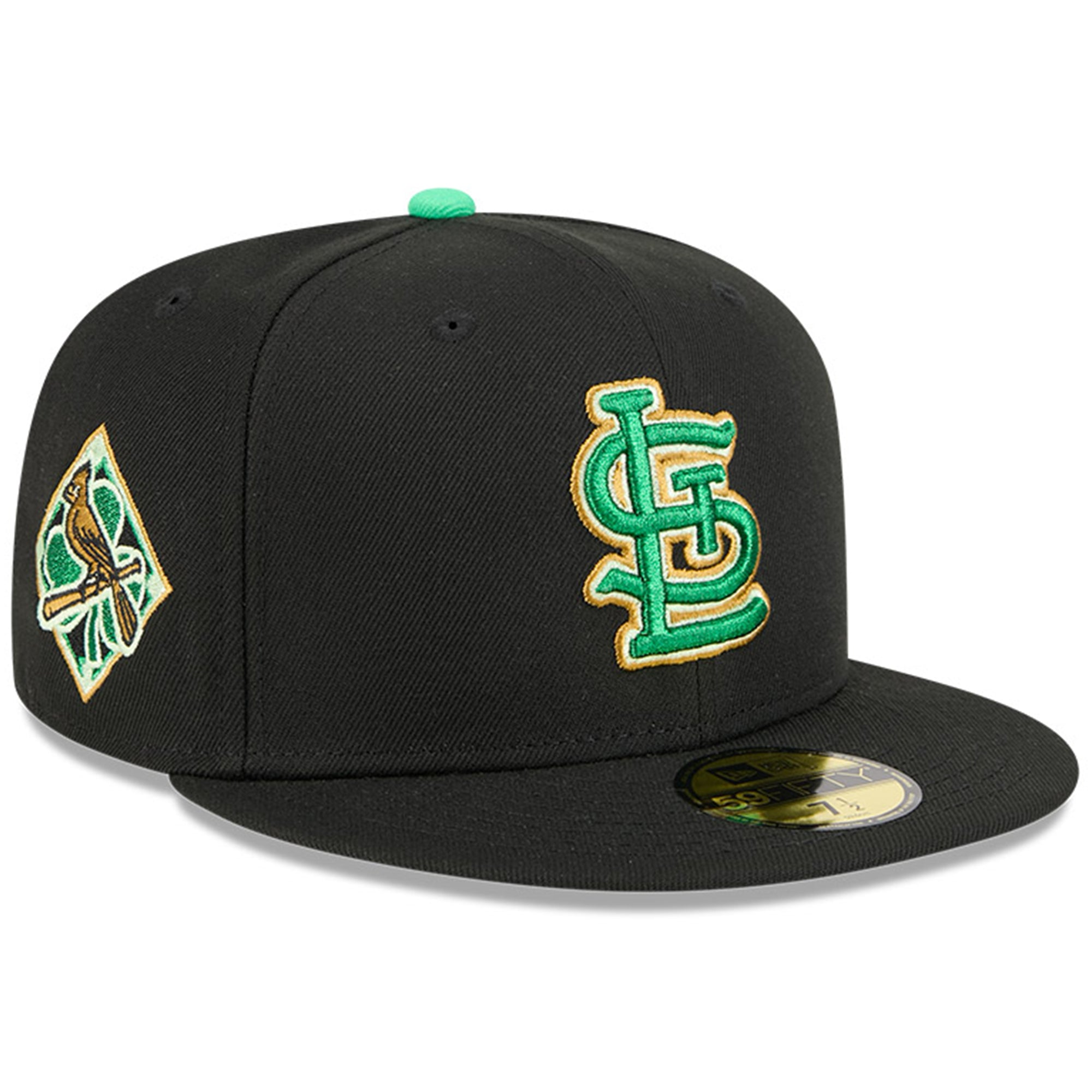 Men's New Era  Black St. Louis Cardinals 2026 St. Patrick's Day 59FIFTY Fitted Hat