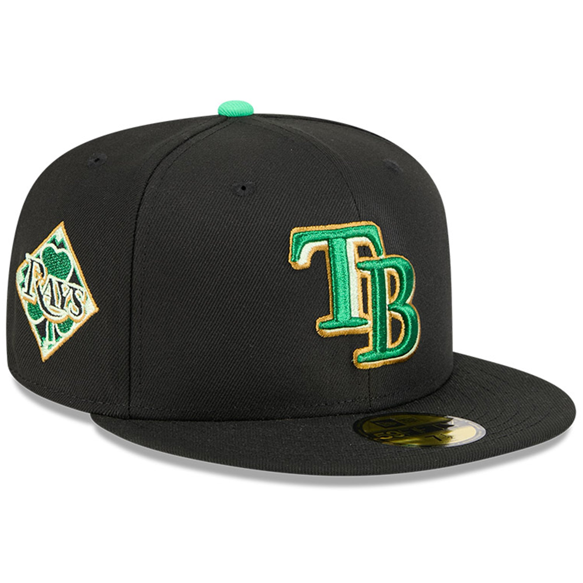 Men's New Era  Black Tampa Bay Rays 2026 St. Patrick's Day 59FIFTY Fitted Hat
