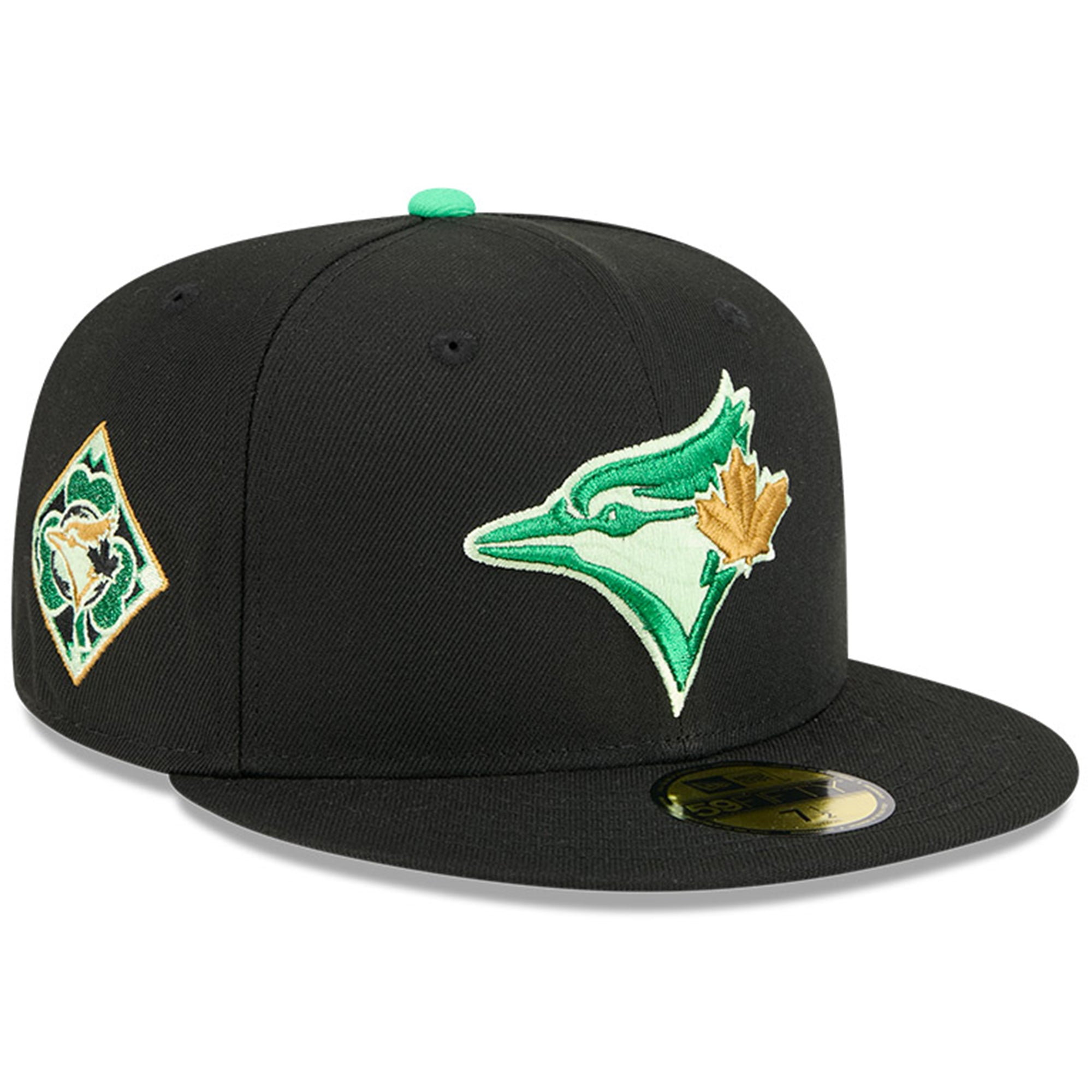 Men's New Era  Black Toronto Blue Jays 2026 St. Patrick's Day 59FIFTY Fitted Hat