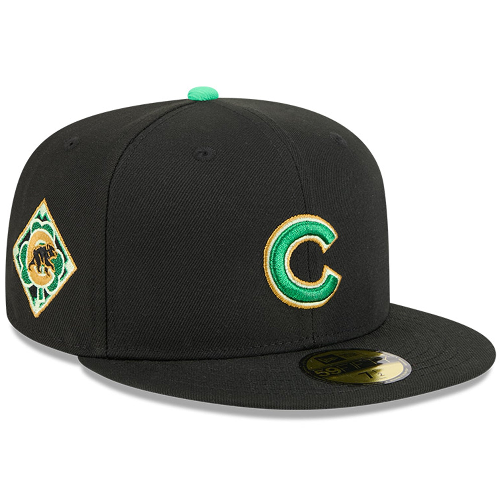 Men's New Era  Black Chicago Cubs 2026 St. Patrick's Day 59FIFTY Fitted Hat