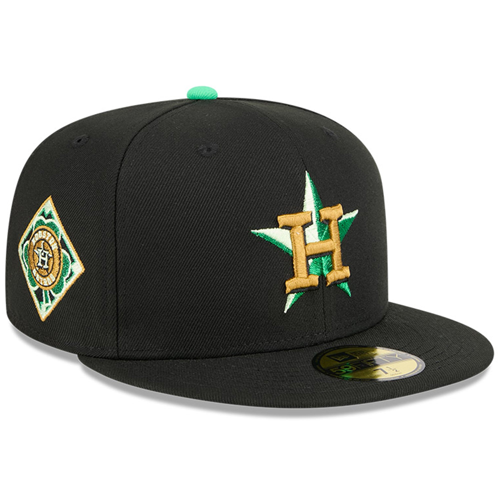 Men's New Era  Black Houston Astros 2026 St. Patrick's Day 59FIFTY Fitted Hat