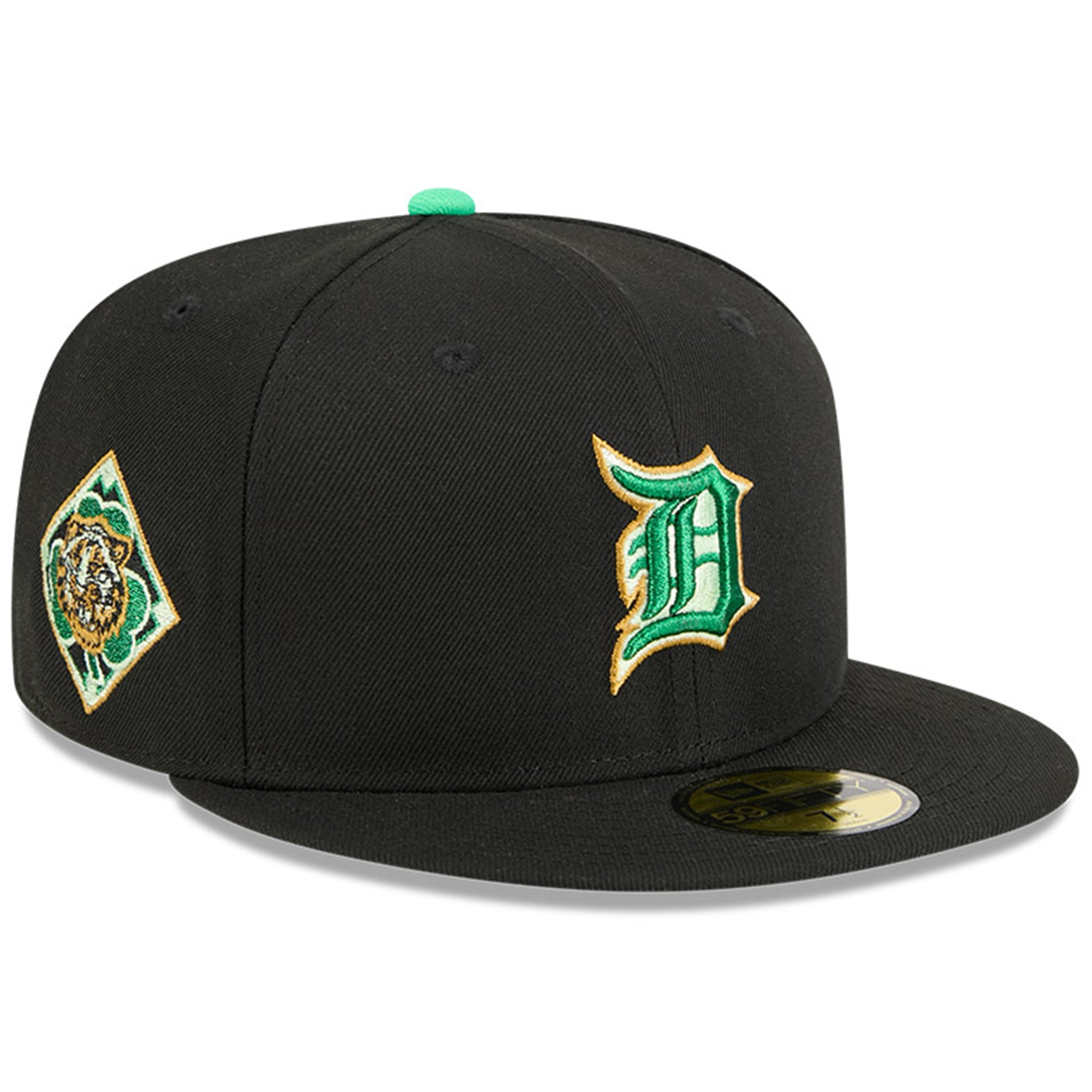 Men's New Era  Black Detroit Tigers 2026 St. Patrick's Day 59FIFTY Fitted Hat