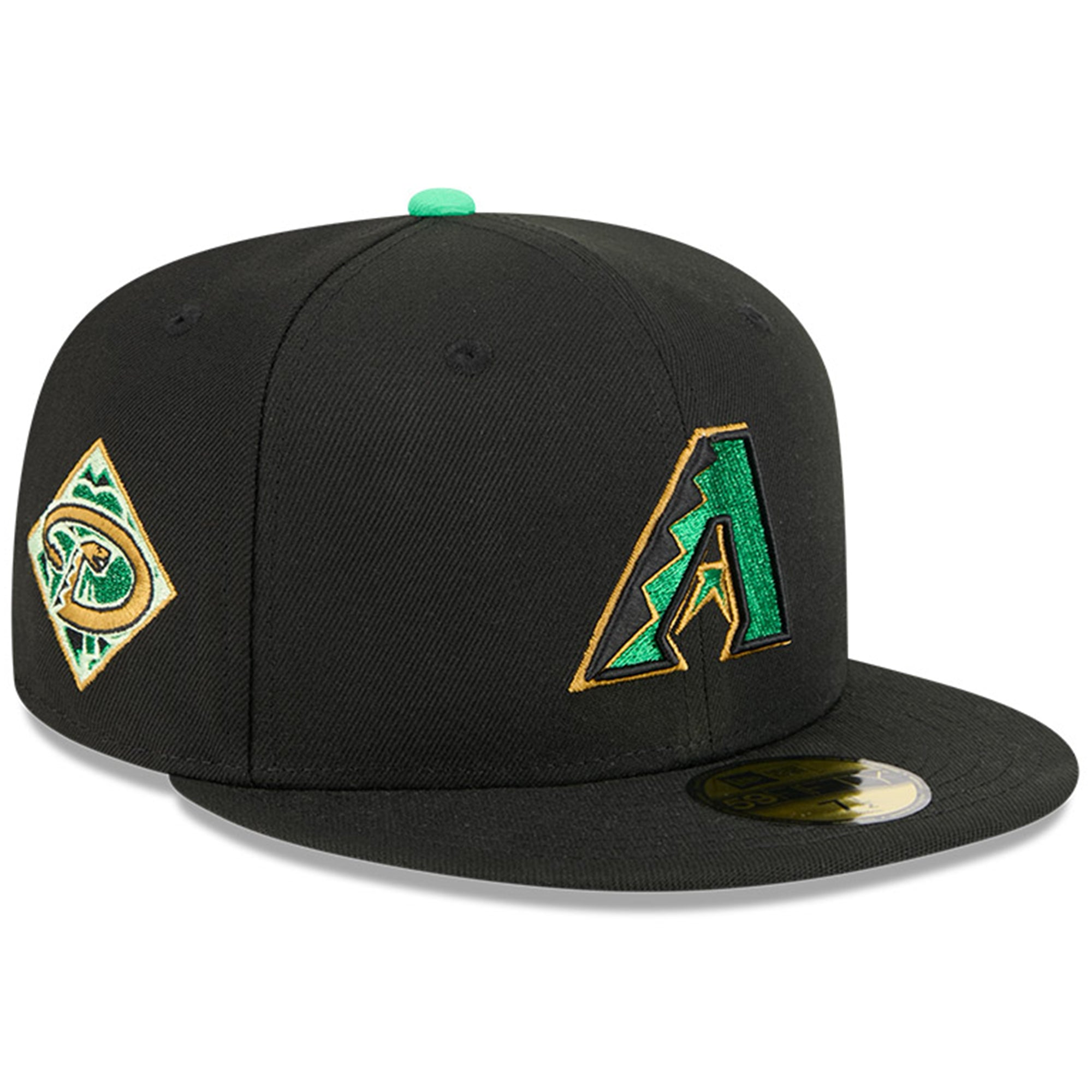 Men's New Era  Black Arizona Diamondbacks 2026 St. Patrick's Day 59FIFTY Fitted Hat