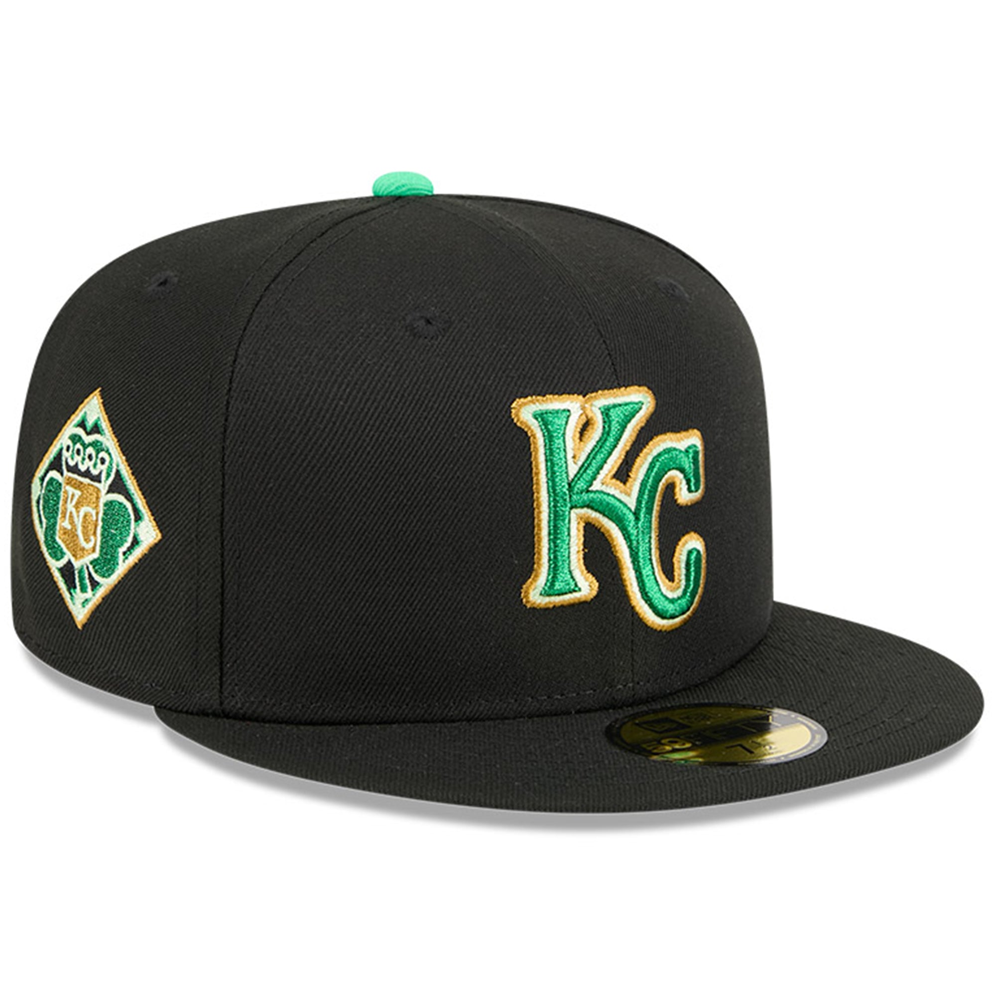 Men's New Era  Black Kansas City Royals 2026 St. Patrick's Day 59FIFTY Fitted Hat