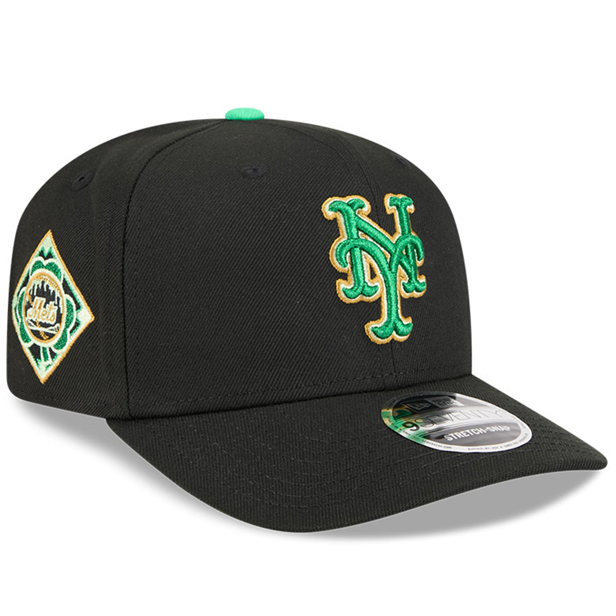 Men's New Era  Black New York Mets 2026 St. Patrick's Day 9SEVENTY Adjustable Hat