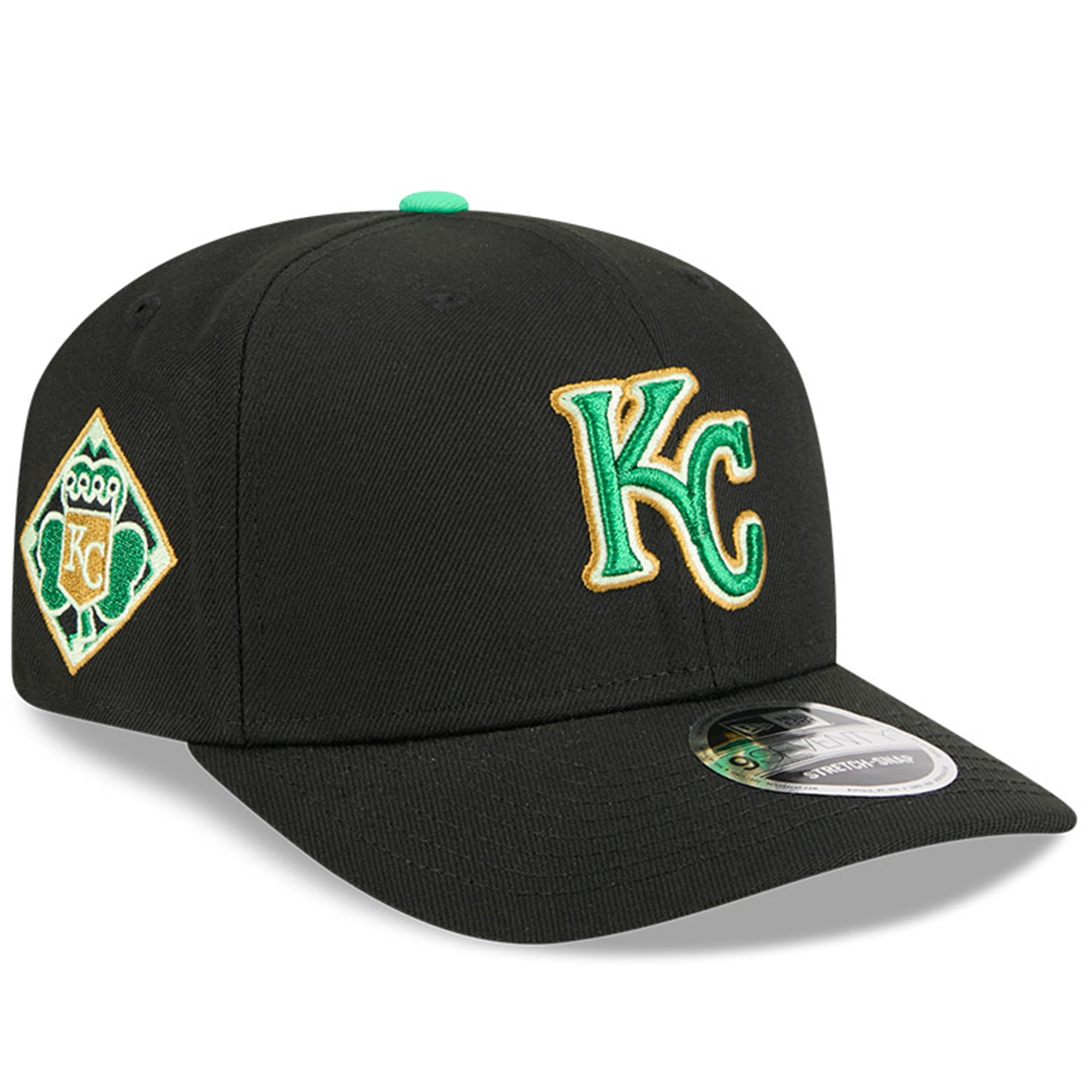Men's New Era  Black Kansas City Royals 2026 St. Patrick's Day 9SEVENTY Adjustable Hat