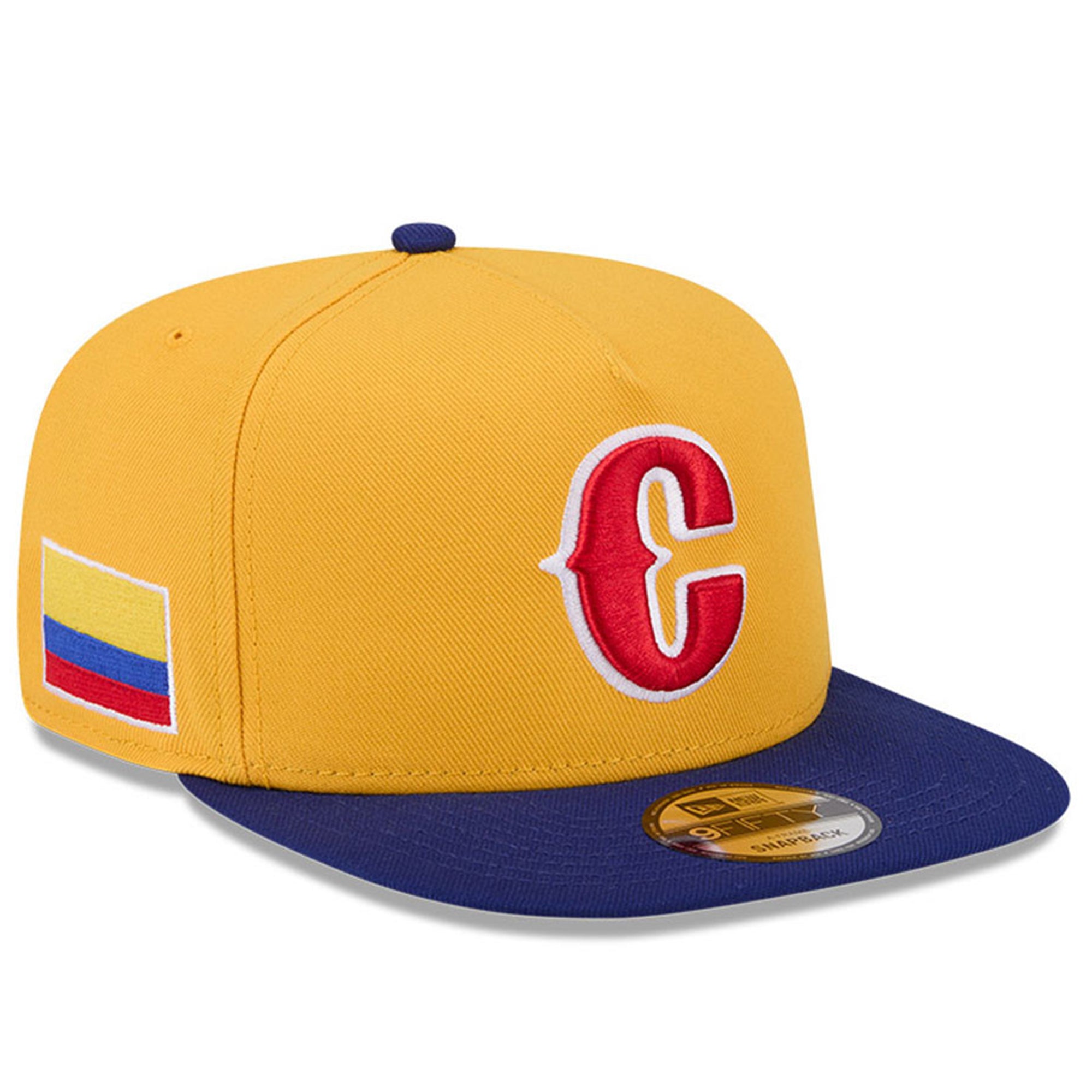 Men's New Era  Yellow/Blue Colombia Baseball 2026 World Baseball Classic 9FIFTY A-Frame Snapback Hat