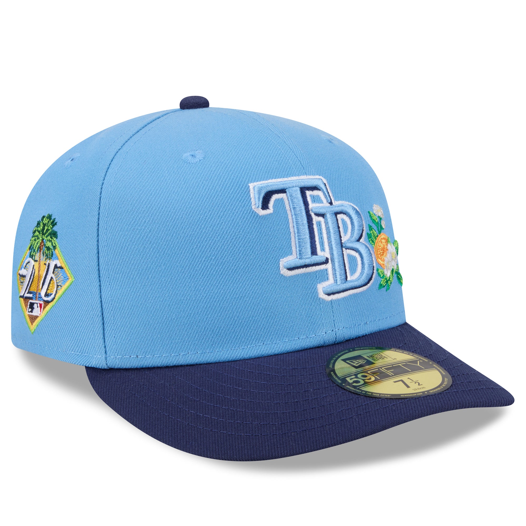 Men's New Era  Light Blue/Navy Tampa Bay Rays 2026 Spring Training 59FIFTY Fitted Hat
