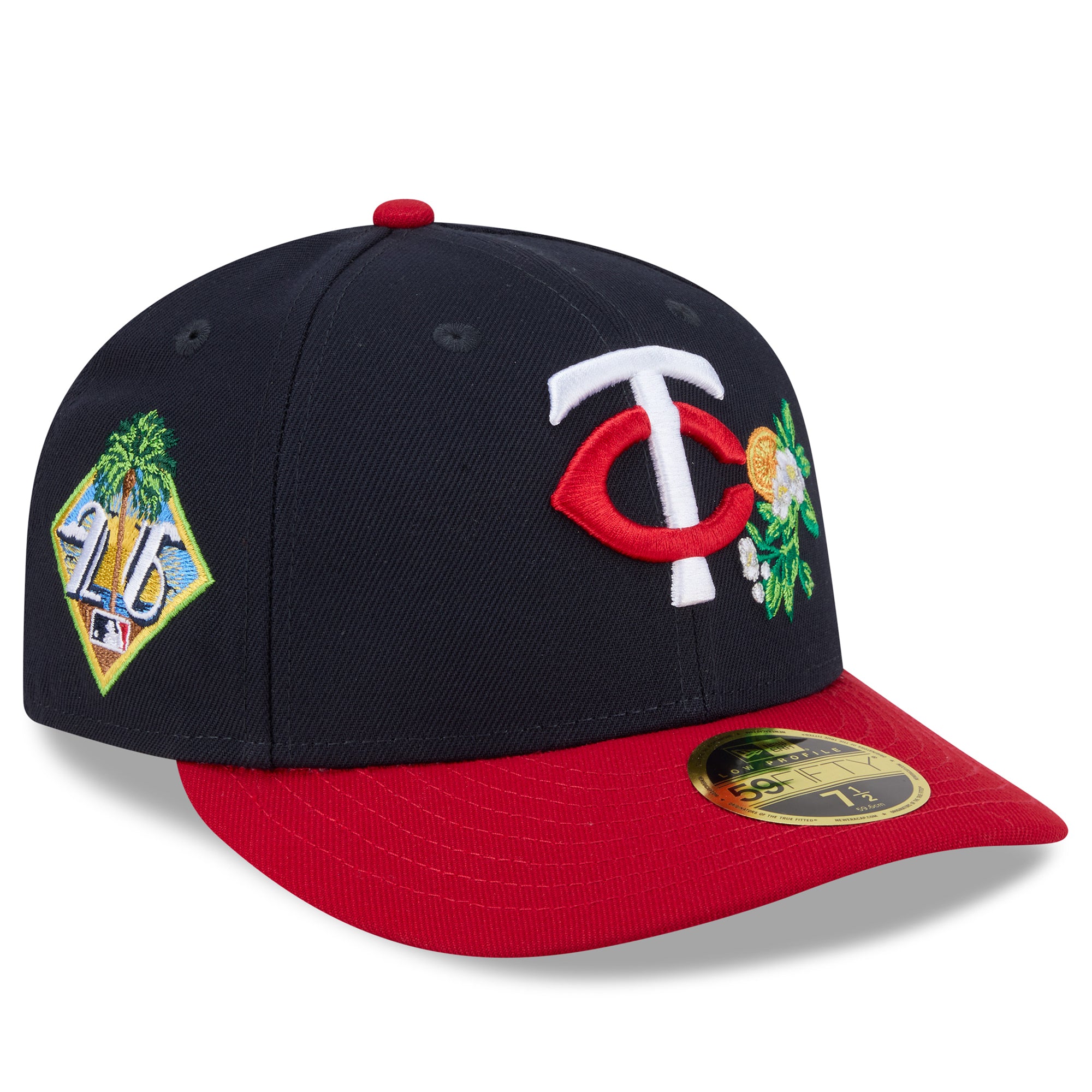 Men's New Era  Navy/Red Minnesota Twins 2026 Spring Training Low Profile 59FIFTY Fitted Hat
