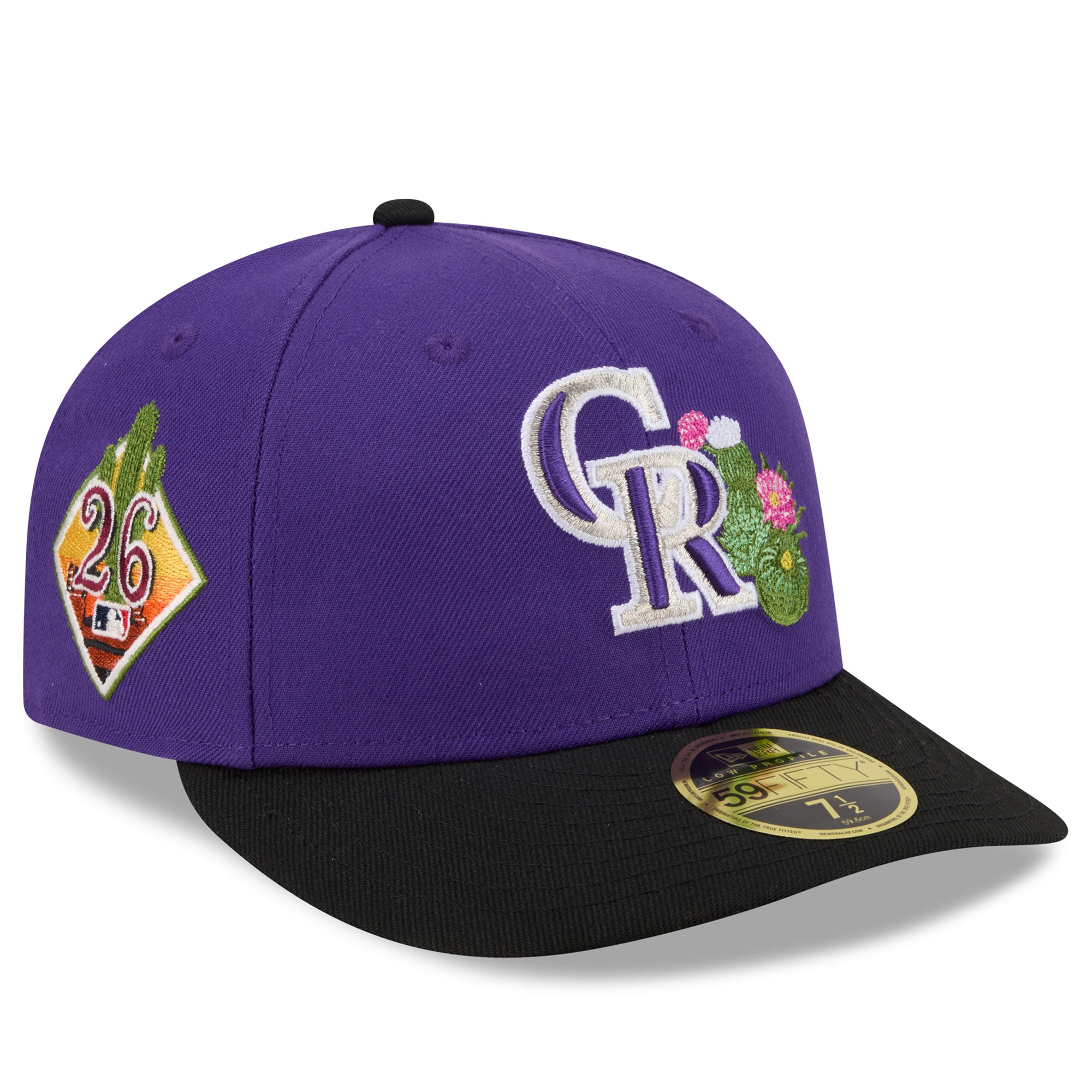 Men's New Era  Purple/Black Colorado Rockies 2026 Spring Training Low Profile 59FIFTY Fitted Hat