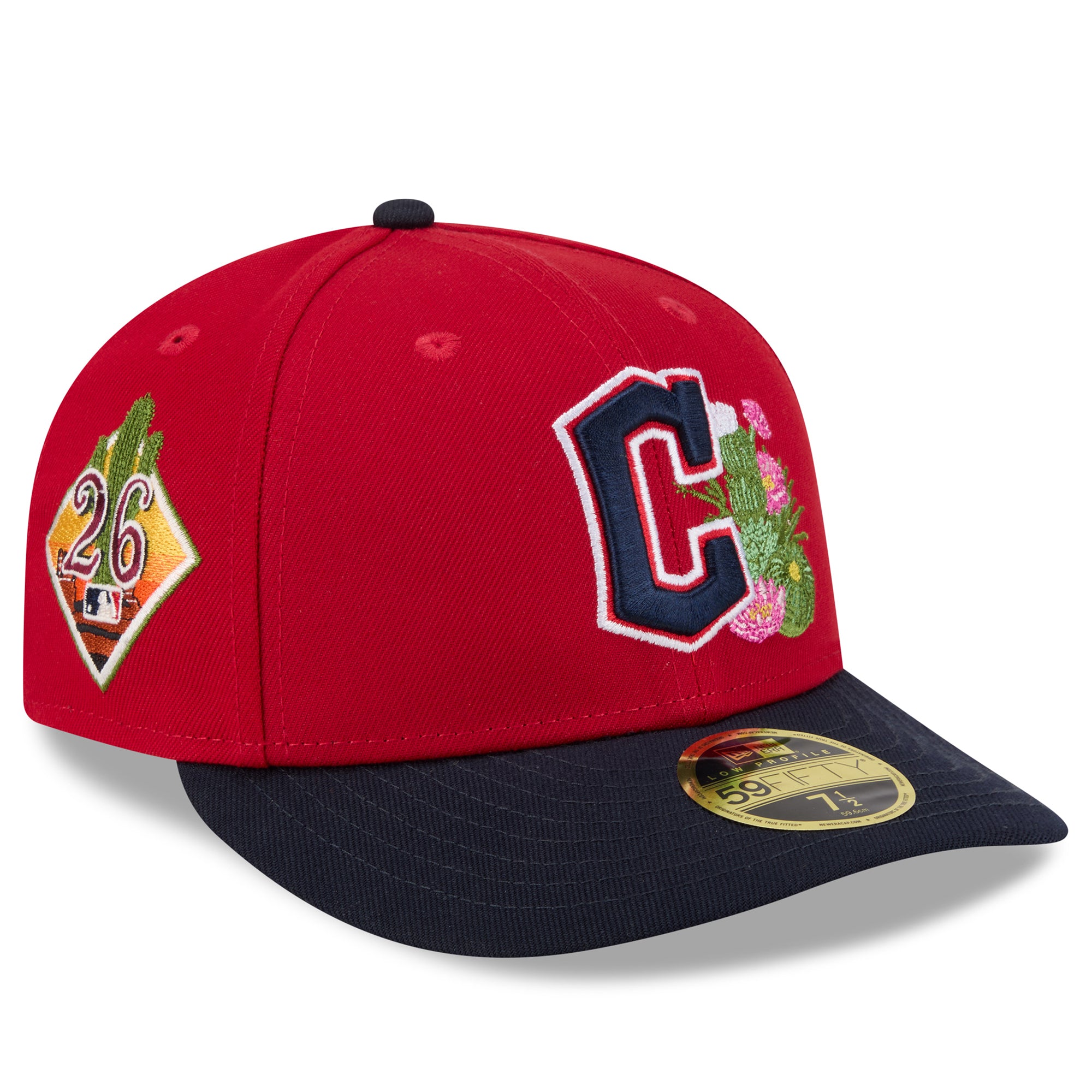 Men's New Era  Red/Navy Cleveland Guardians 2026 Spring Training Low Profile 59FIFTY Fitted Hat