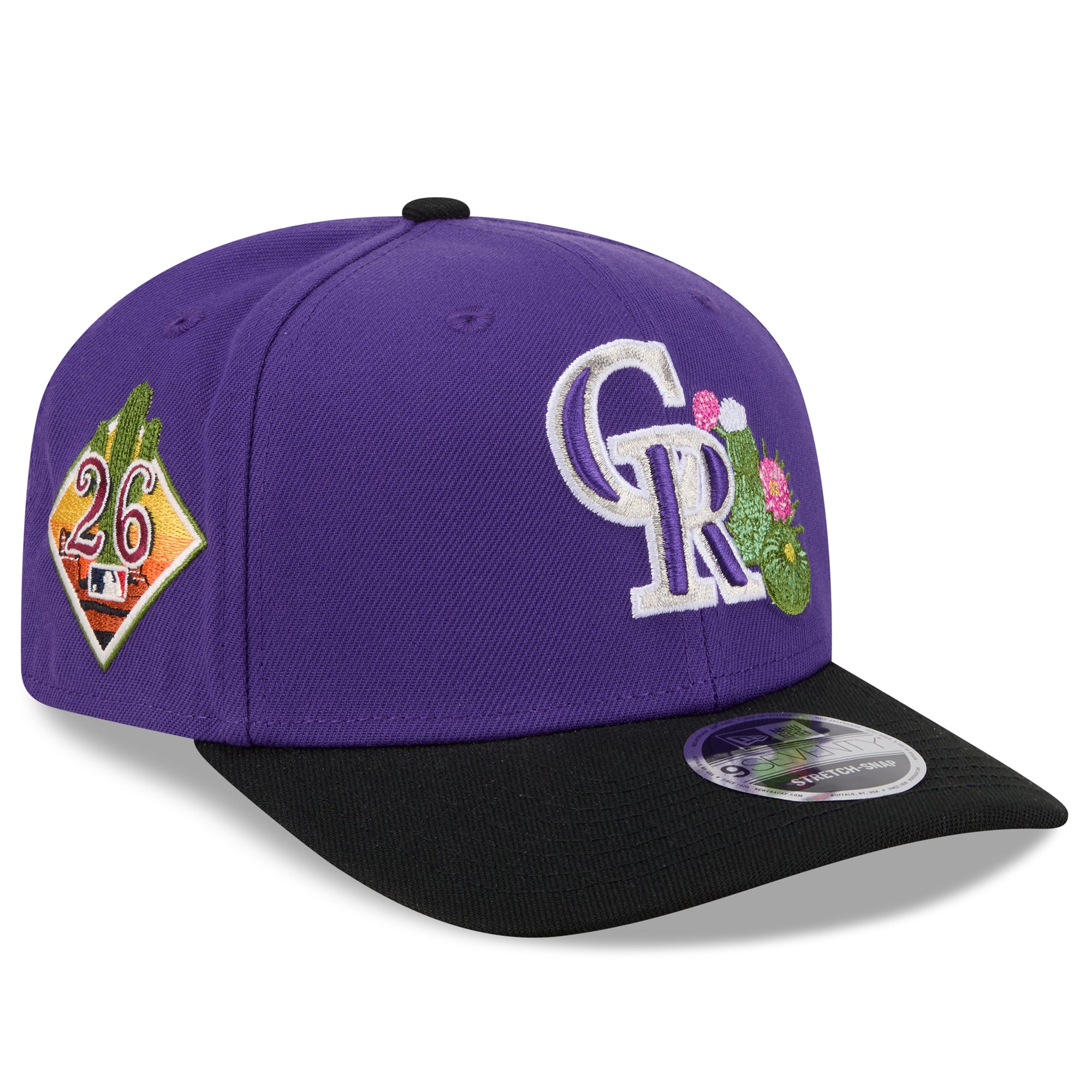 Men's New Era  Purple/Black Colorado Rockies 2026 Spring Training 9SEVENTY Adjustable Hat